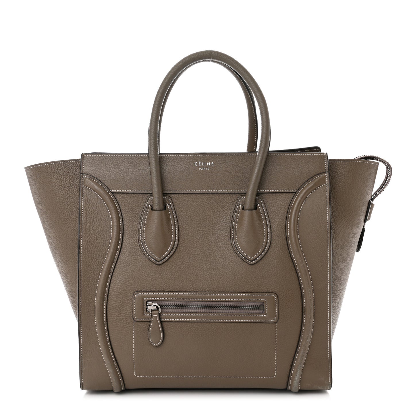 Drummed Calfskin Mini Luggage Souris