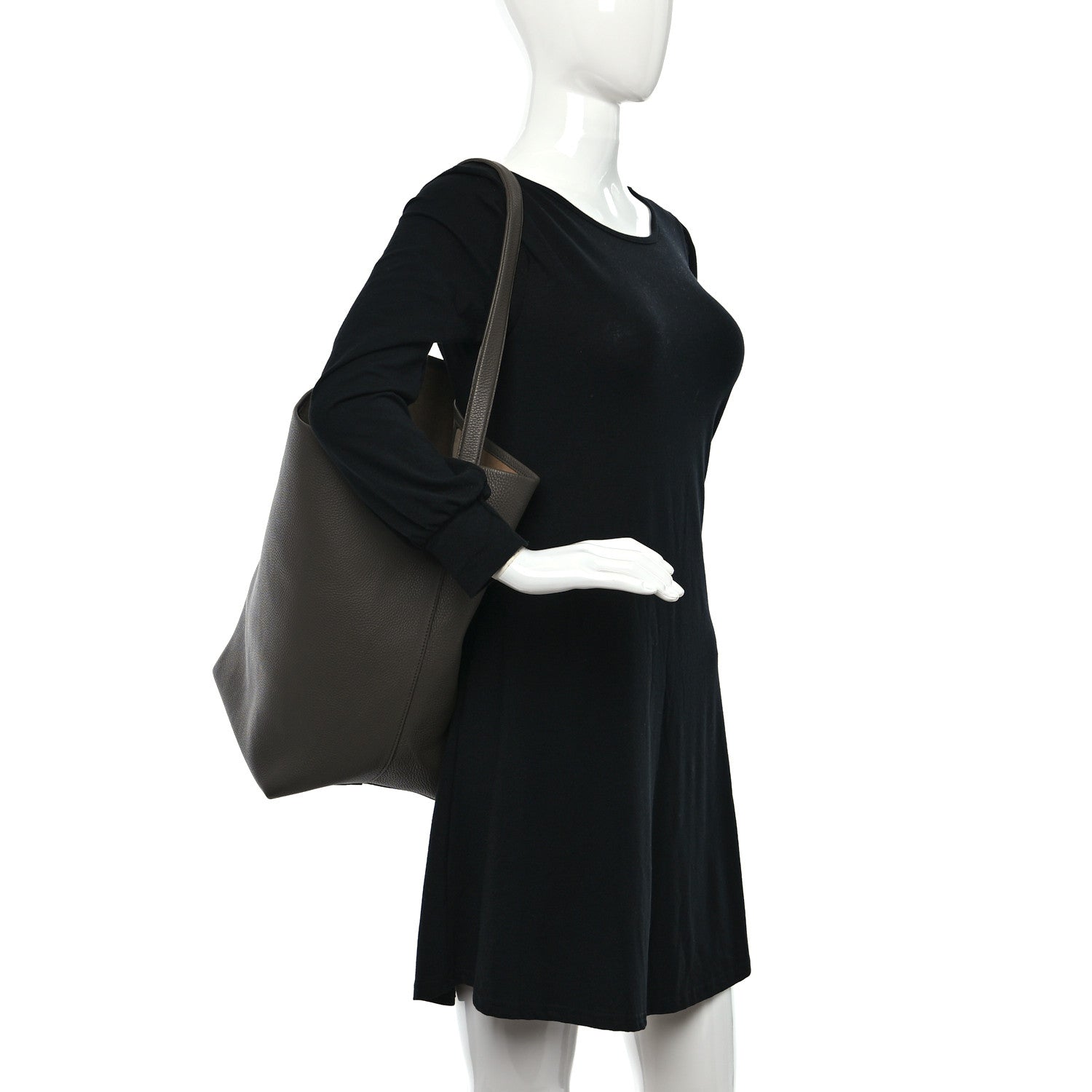 The Row Grained Calfskin Large N/S Park Tote Elephant 2 of 16