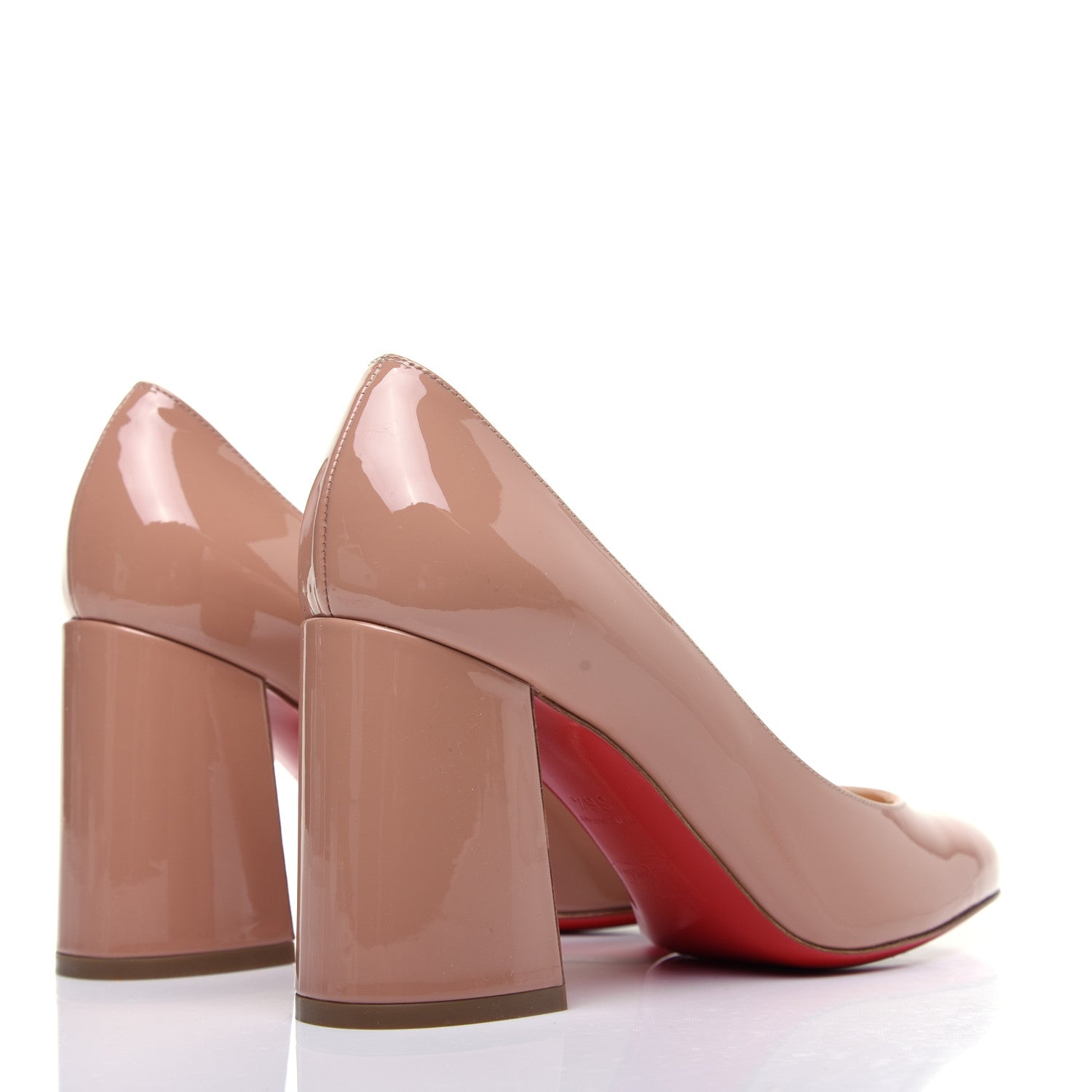 Christian Louboutin Patent Baobab 85 Pumps 36.5 Nude 3 of 11