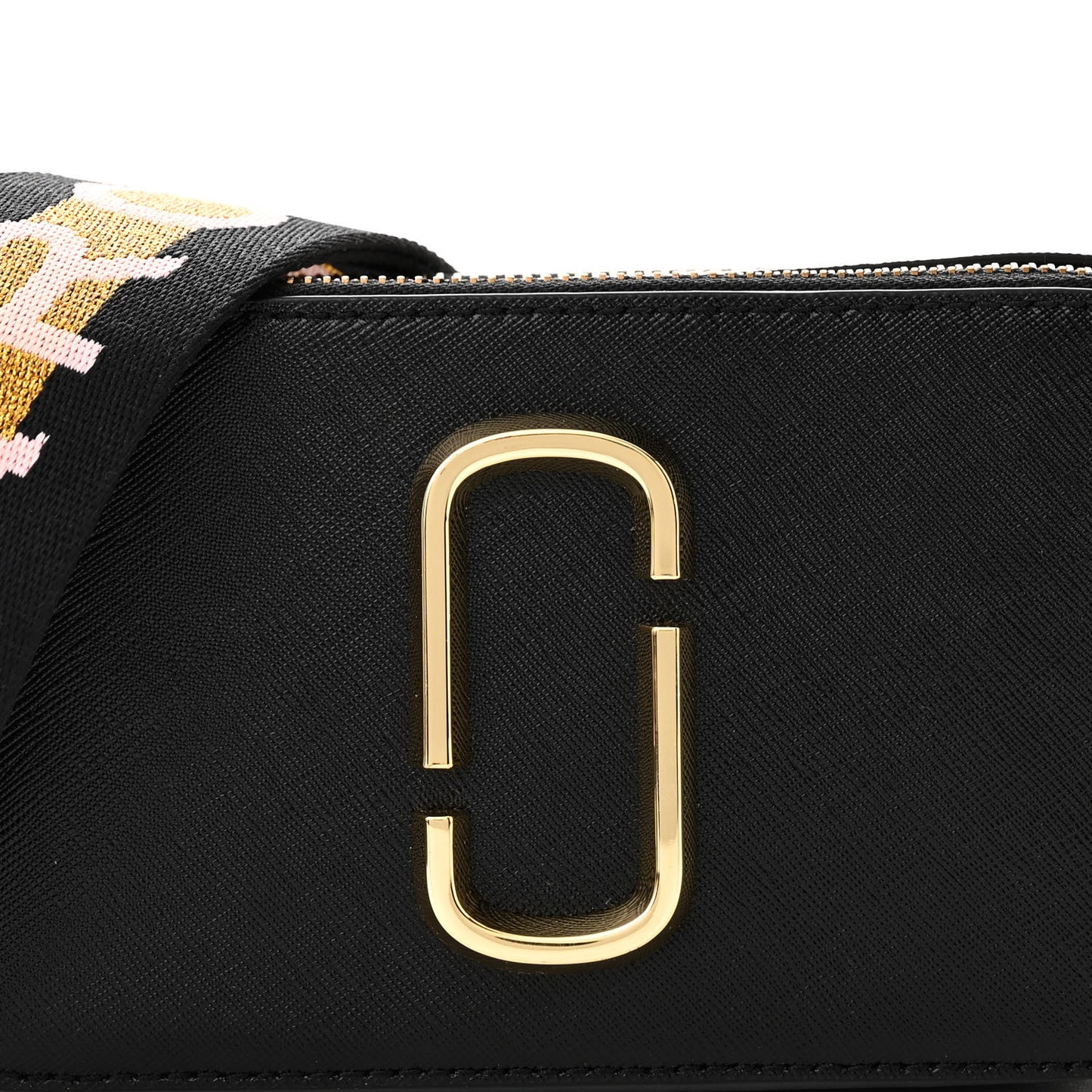 Saffiano Small Snapshot Camera Black Mulitcolor