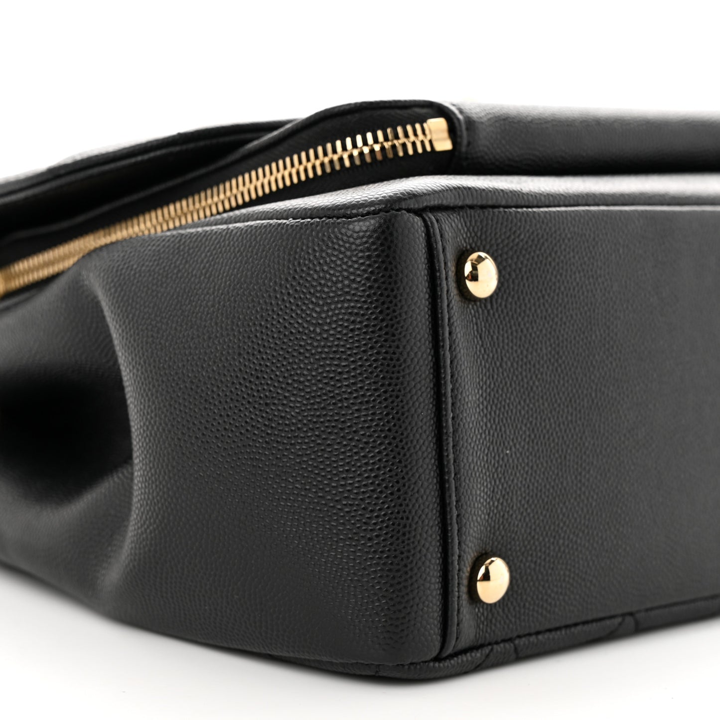 Caviar Quilted Large Business Affinity Flap Black