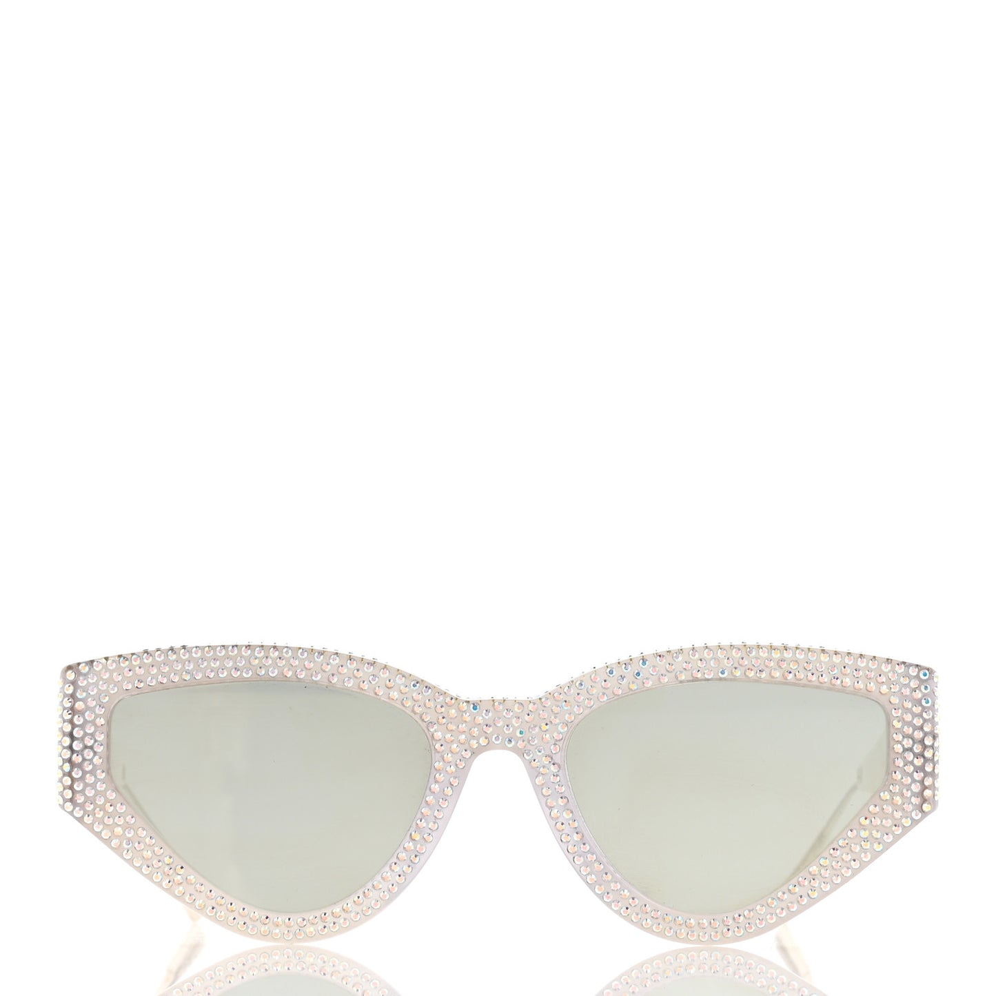 Acetate Crystal CatStyleDior1S Sunglasses Silver