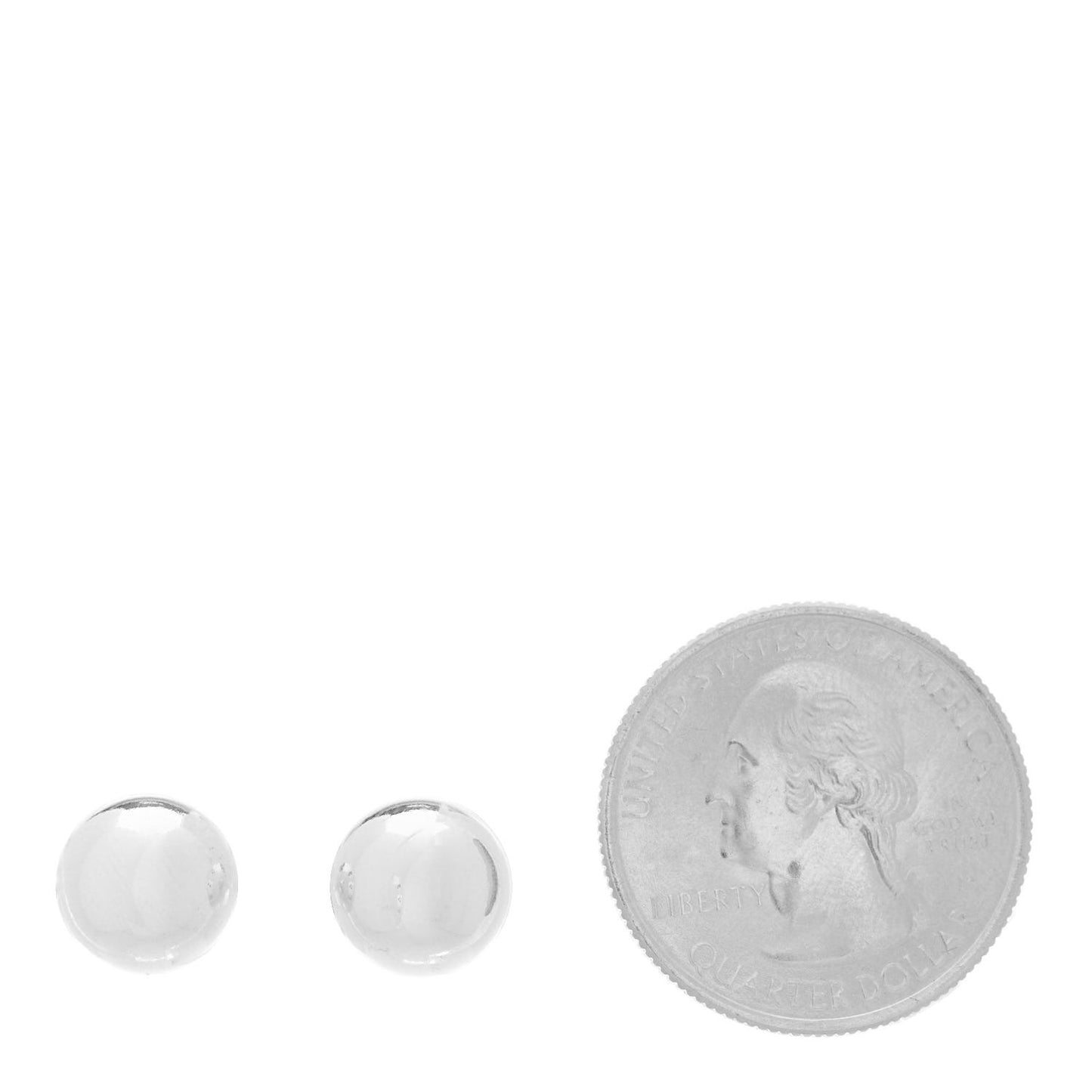Sterling Silver 8mm HardWear Ball Earrings