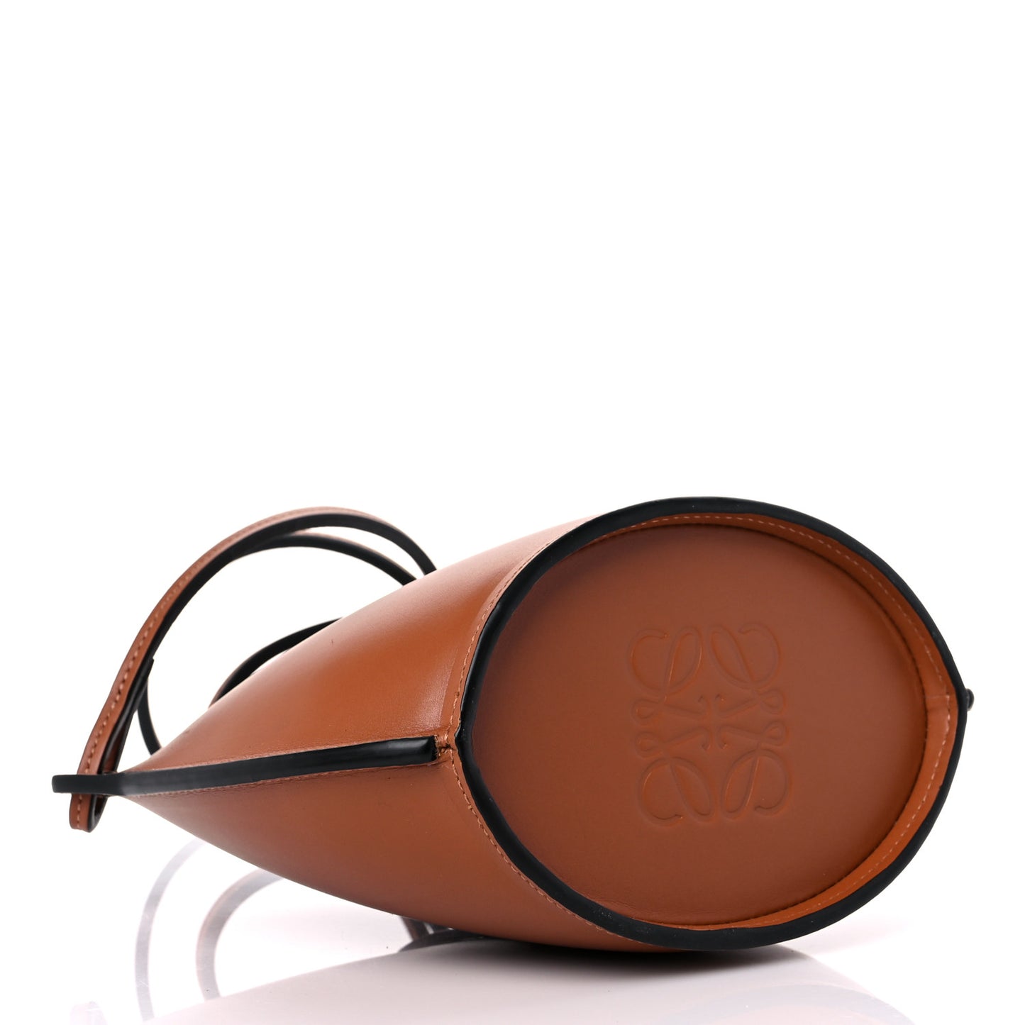 Calfskin Molded Bucket Bag Tan