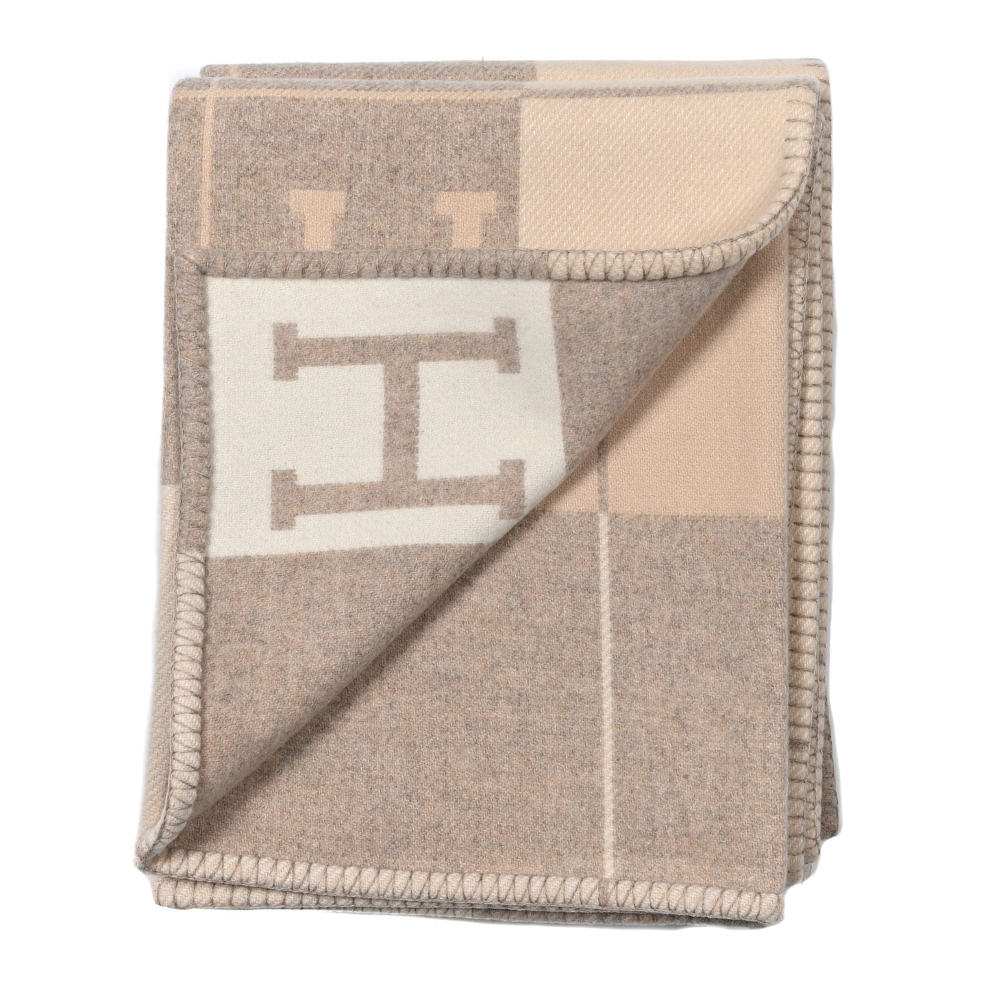 Wool Cashmere Avalon III Blanket Coco Camomille