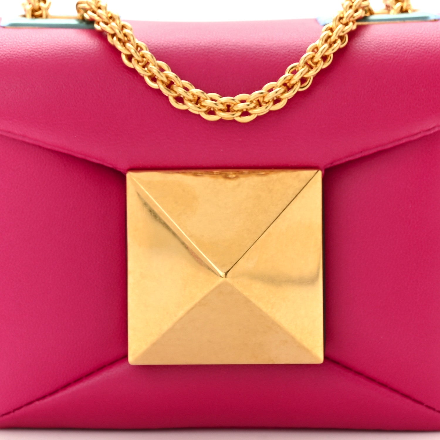 Valentino Garavani Nappa Micro One Stud Chain Bag Blossom 8 of 12