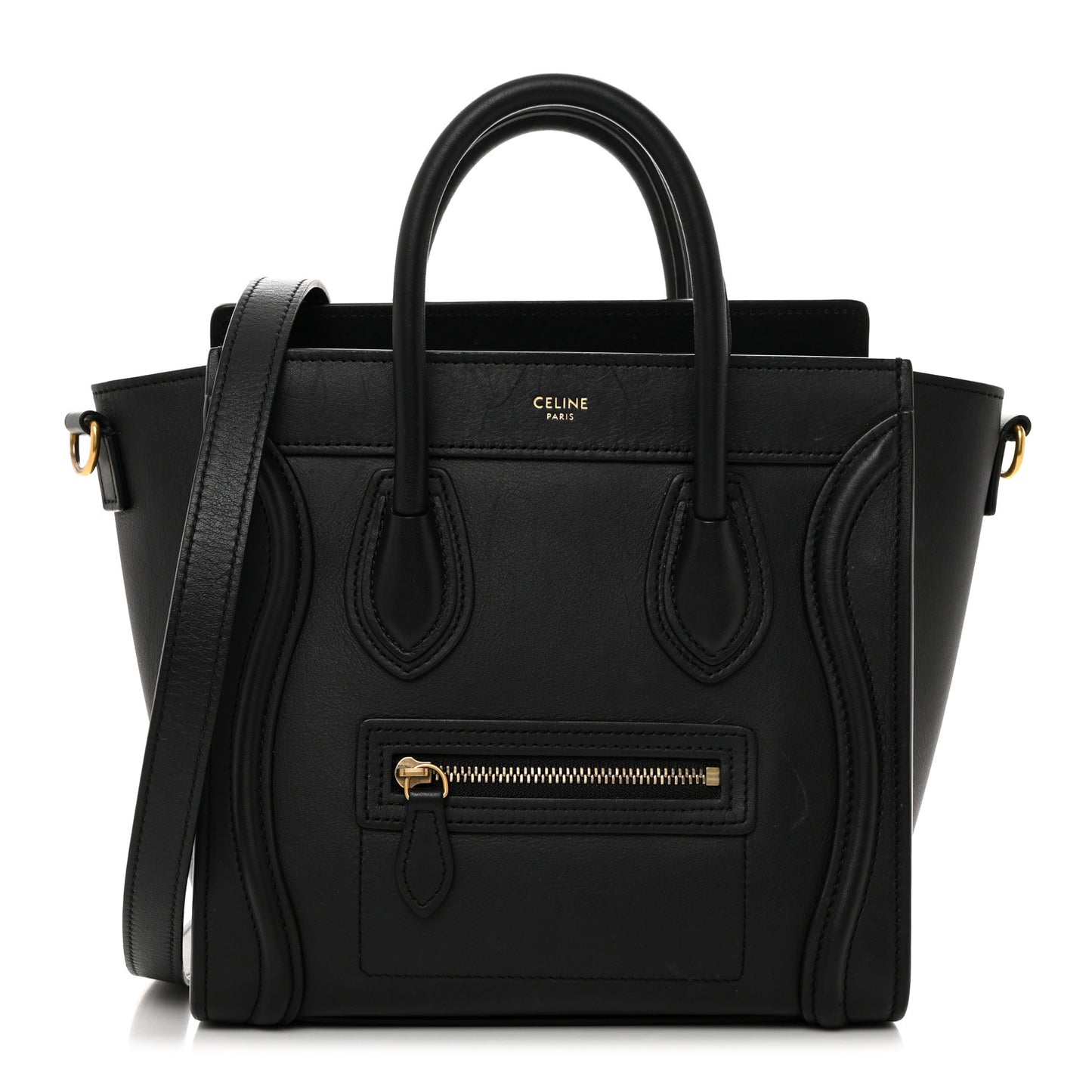 Smooth Calfskin Nano Luggage Black
