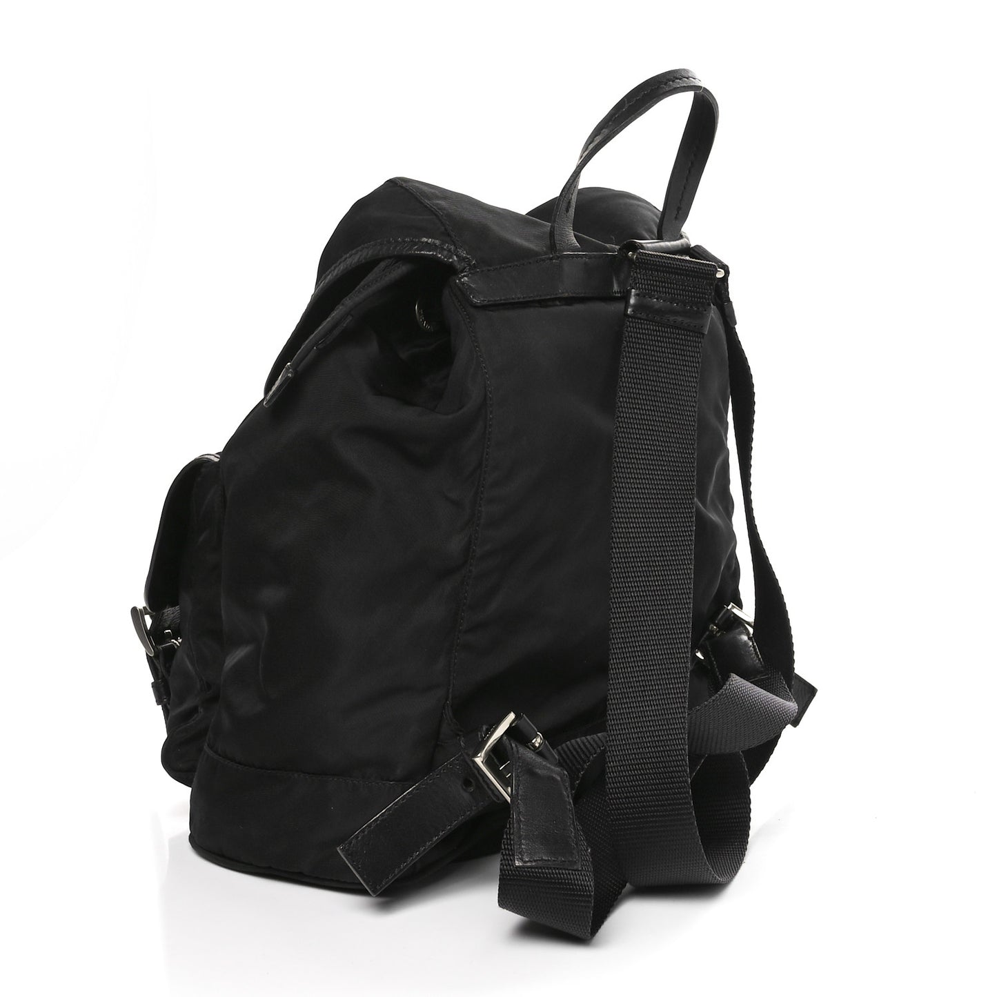 Tessuto Nylon Vela Medium Backpack Black