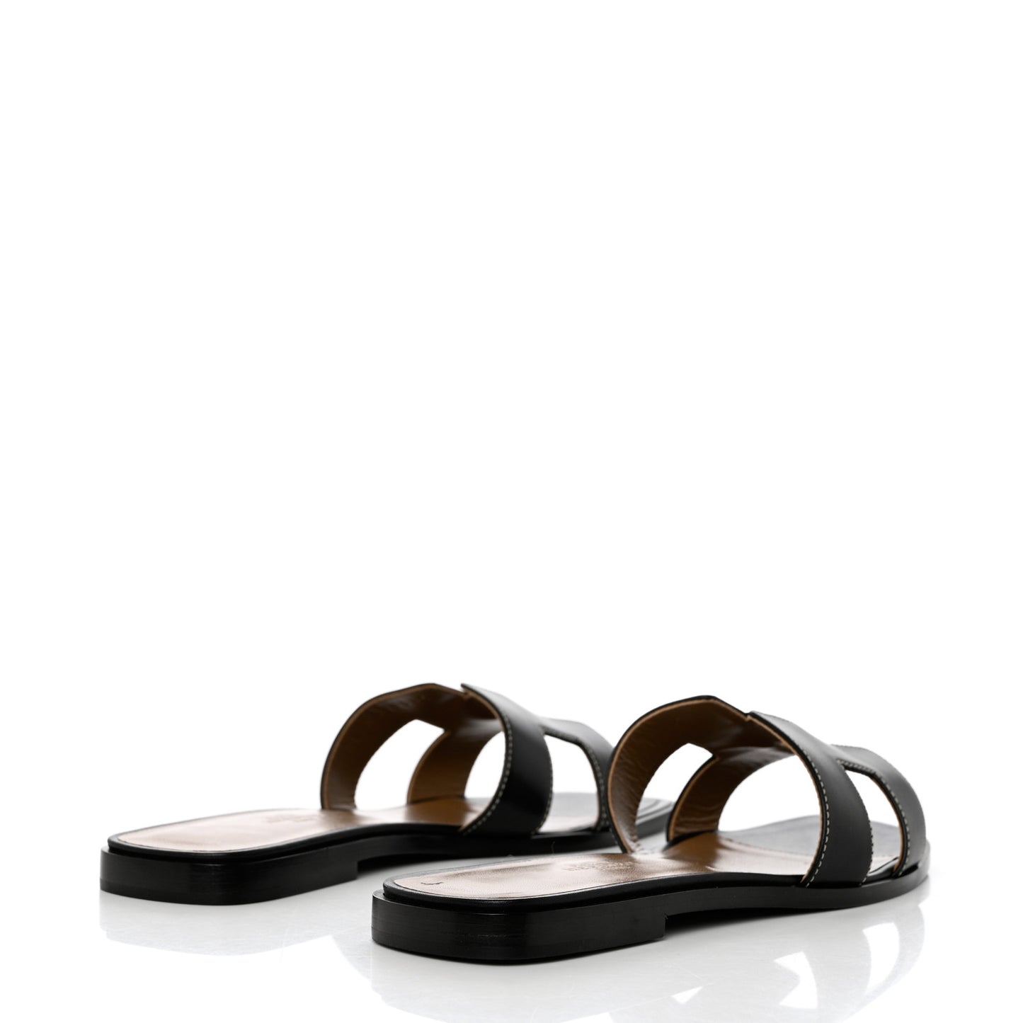 Box Calfskin Oran Sandals 39 Black