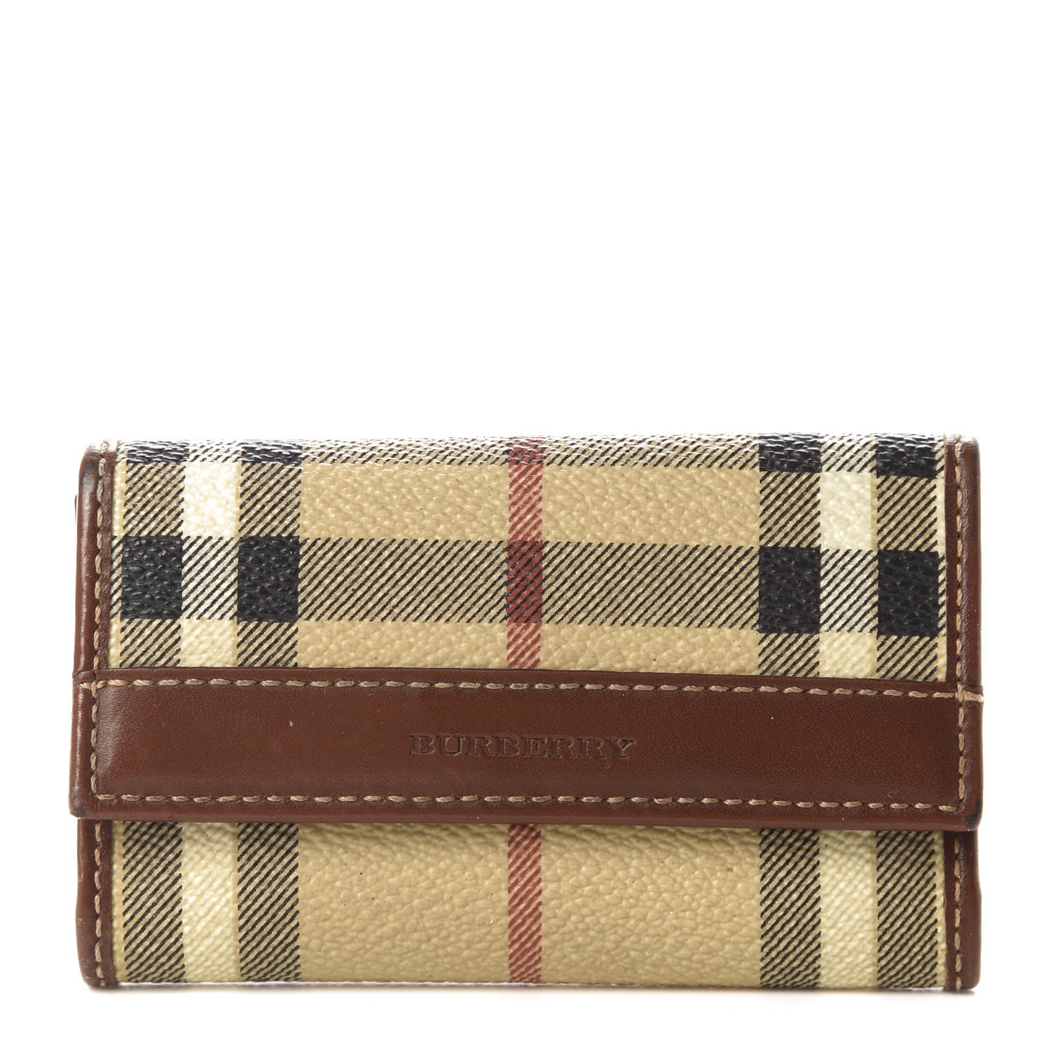 Burberry House Check 6 Key Holder Case Brown 649529 – FASHIONPHILE
