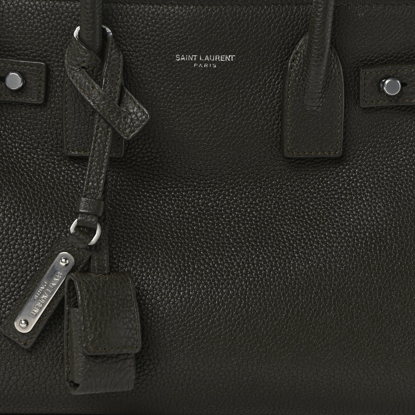 Grained Calfskin Baby Sac De Jour Souple Earth