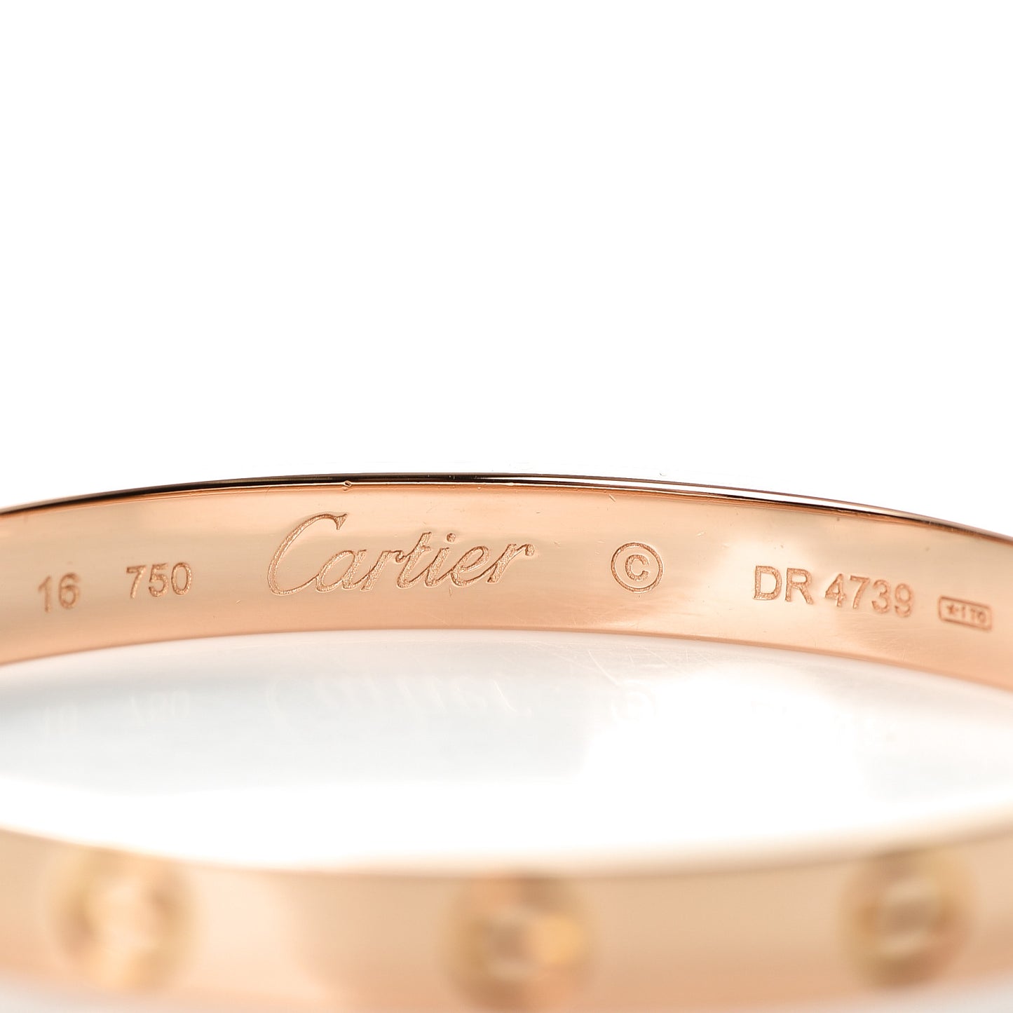 18K Pink Gold LOVE Bracelet 16