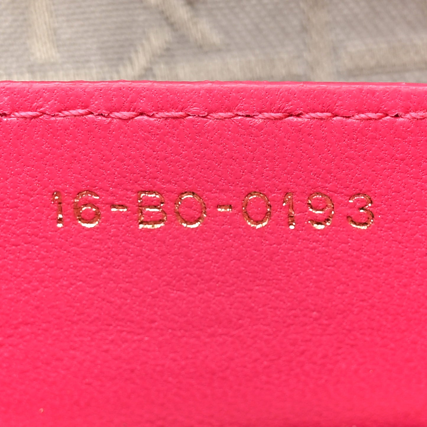 Lambskin Cannage Large Lady Dior Fuchsia