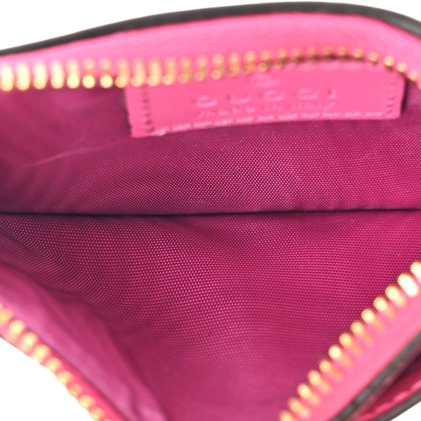 GG Monogram Scratch Lux Calfskin Luce Card Holder Wallet Blossom Rose Dark Blossom