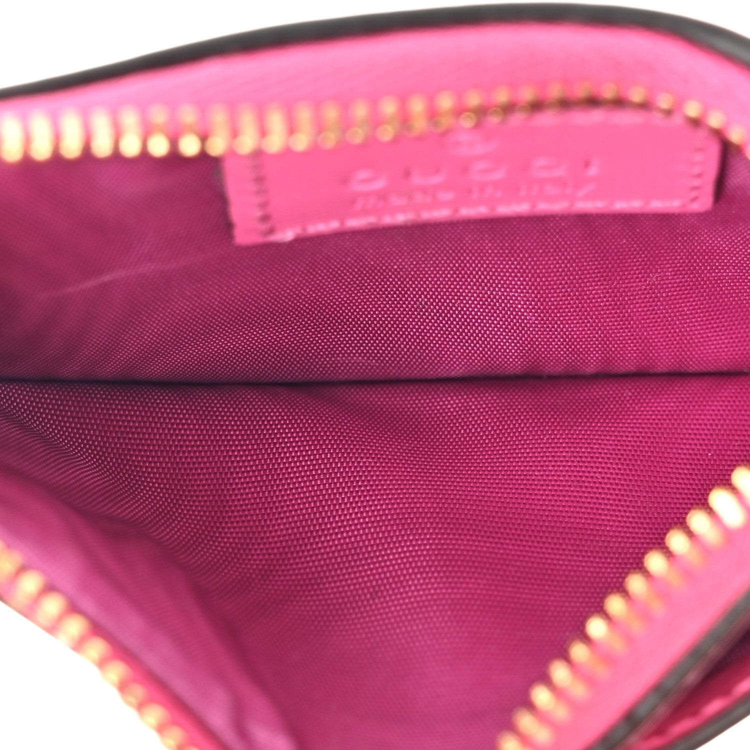 Gucci GG Monogram Scratch Lux Calfskin Luce Card Holder Wallet Blossom Rose Dark Blossom 6 of 11