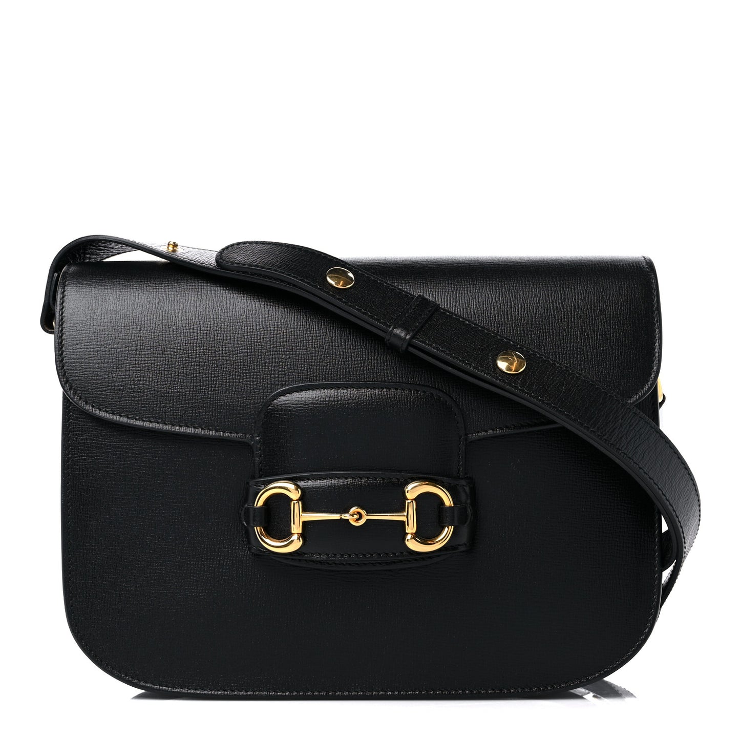 Azalea Calfskin Horsebit 1955 Shoulder Bag Black