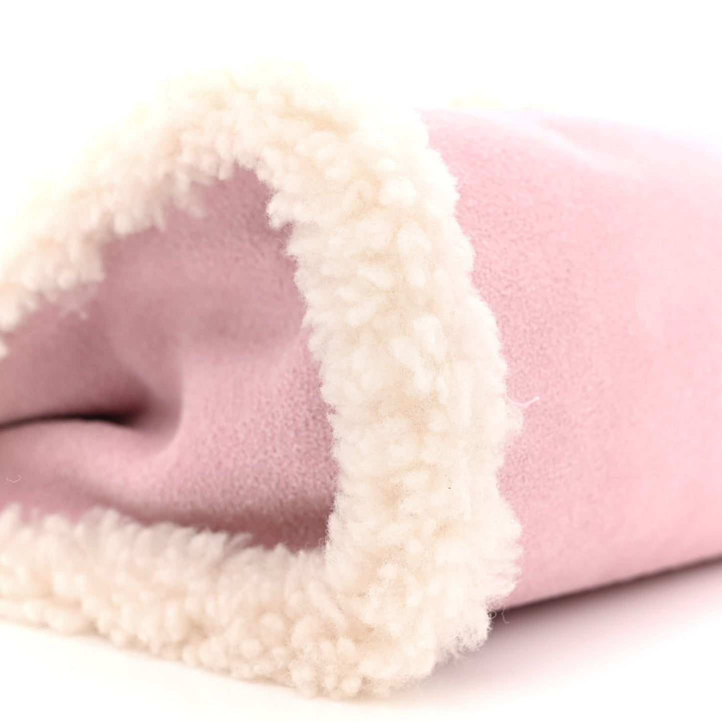 X UGG Suede Shearling Small Shopping Bag Pink