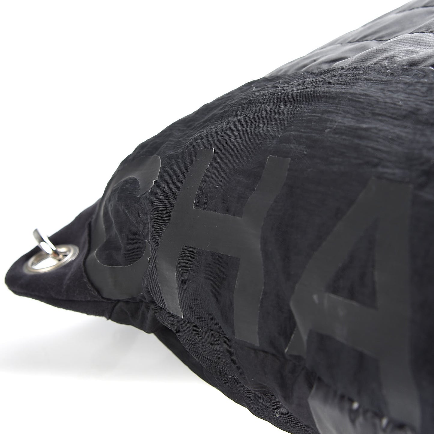 Nylon Drawstring Backpack Black