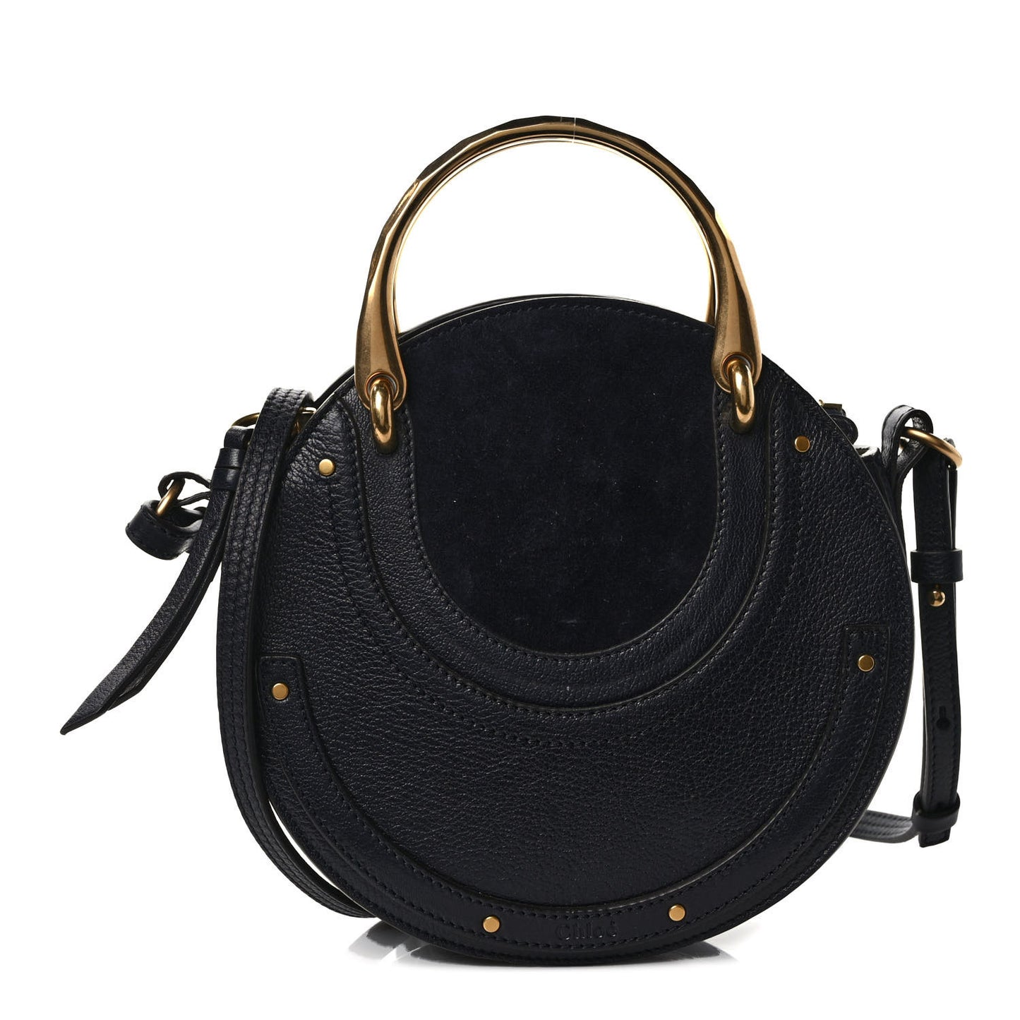 Calfskin Suede Small Pixie Bag Full Blue