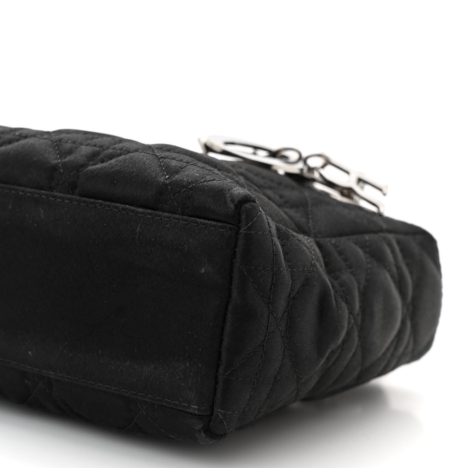 Christian Dior Satin Cannage Mini Lady Dior Black 10 of 12