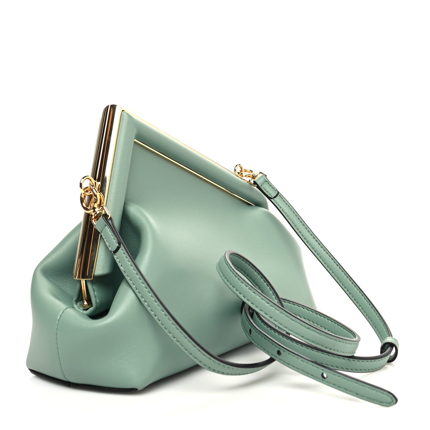 Shiny Nappa Small Fendi First Menta