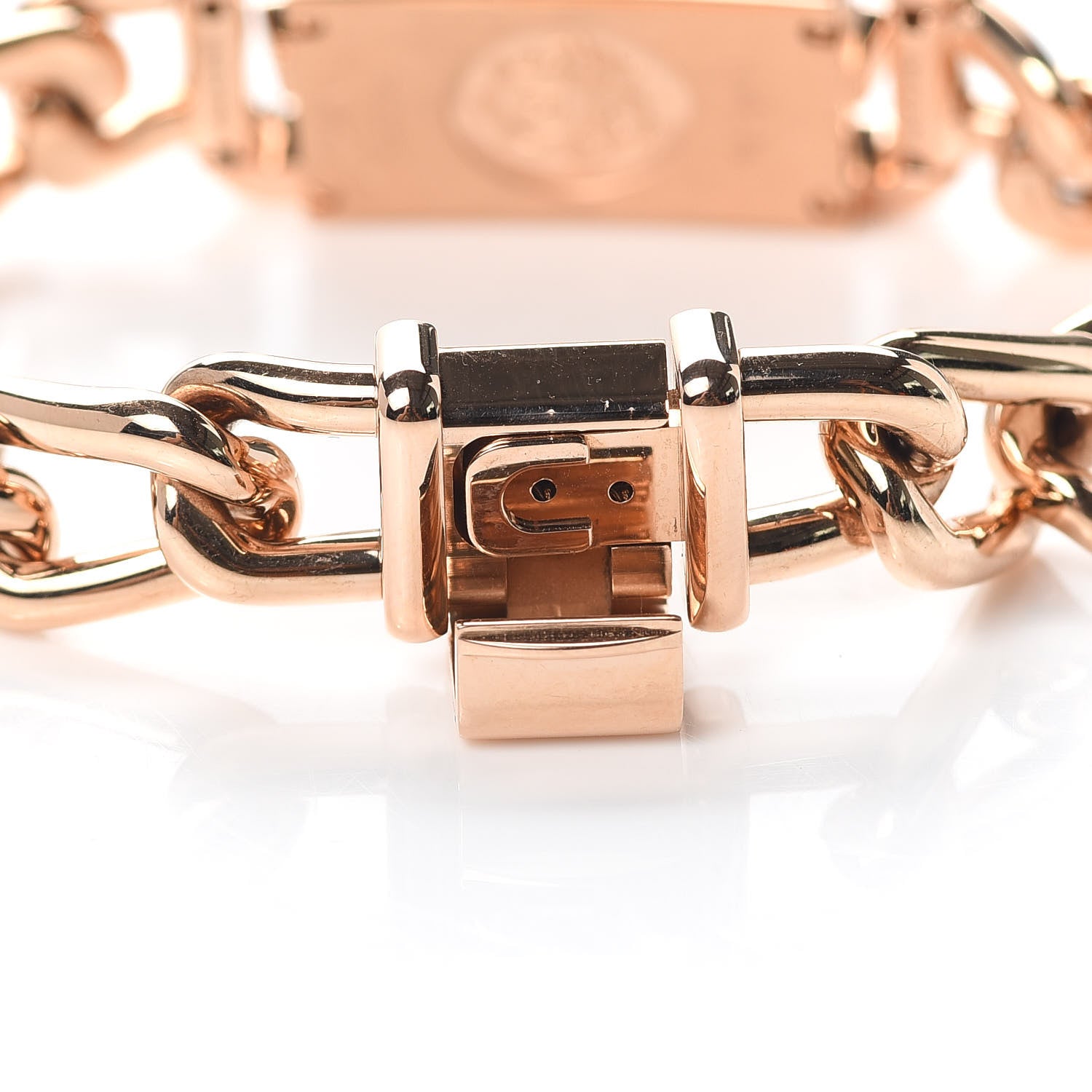 Hermes 18K Rose Gold Mother of Pearl 17mm Nantucket Quartz Watch 5 of 6