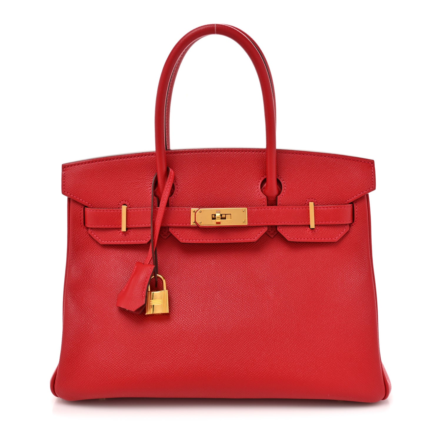 Epsom Birkin 30 Rouge Casaque