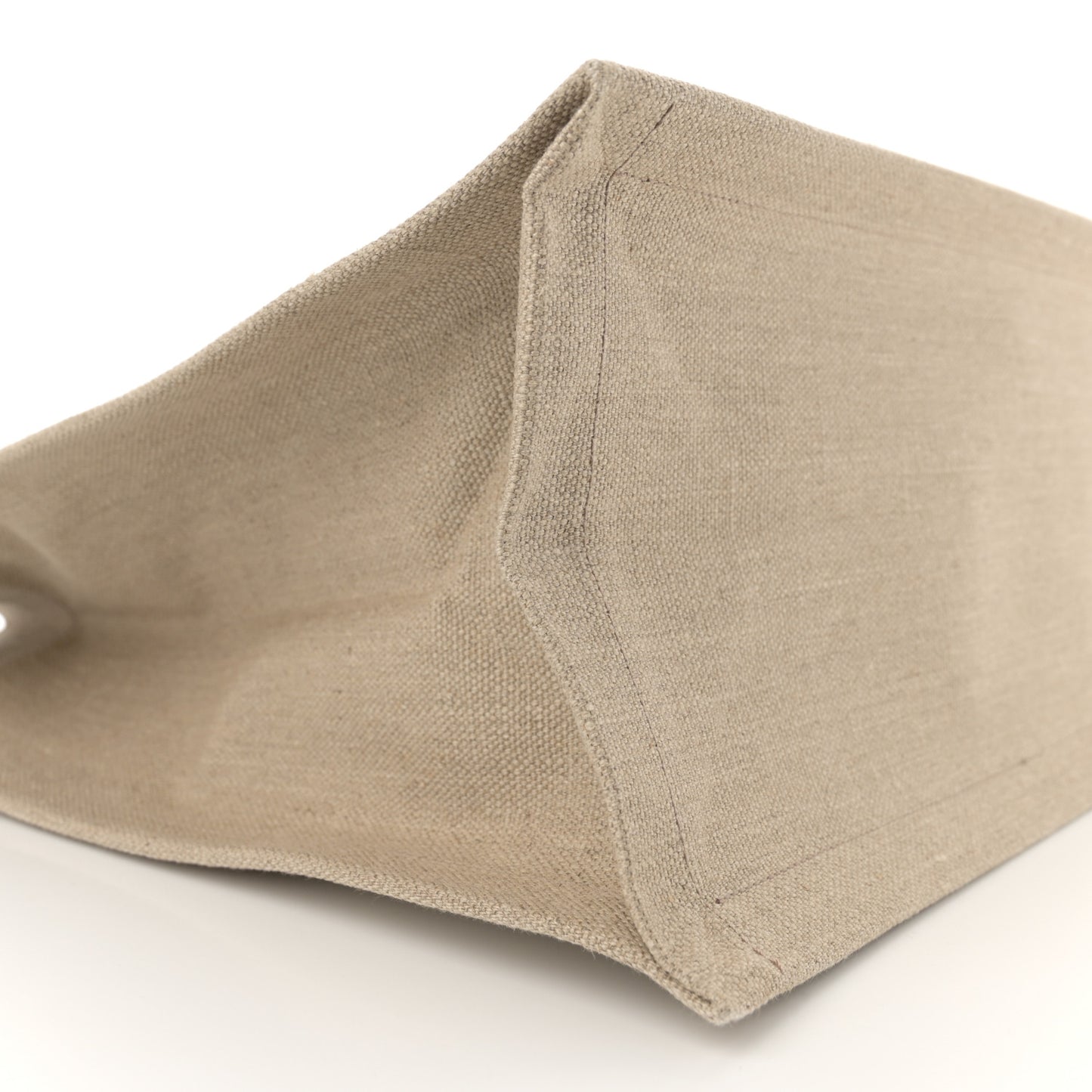 Linen Calfskin Rive Gauche Tote Optic White
