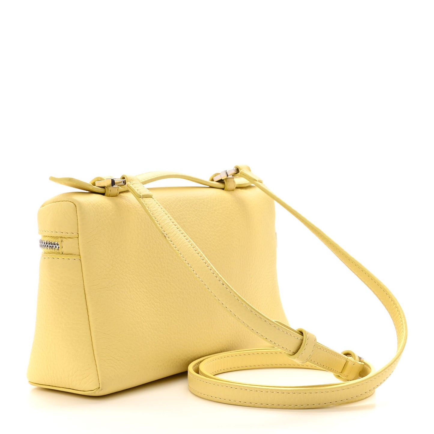 Grained Calfskin L19 Extra Pocket Pouch Yellow