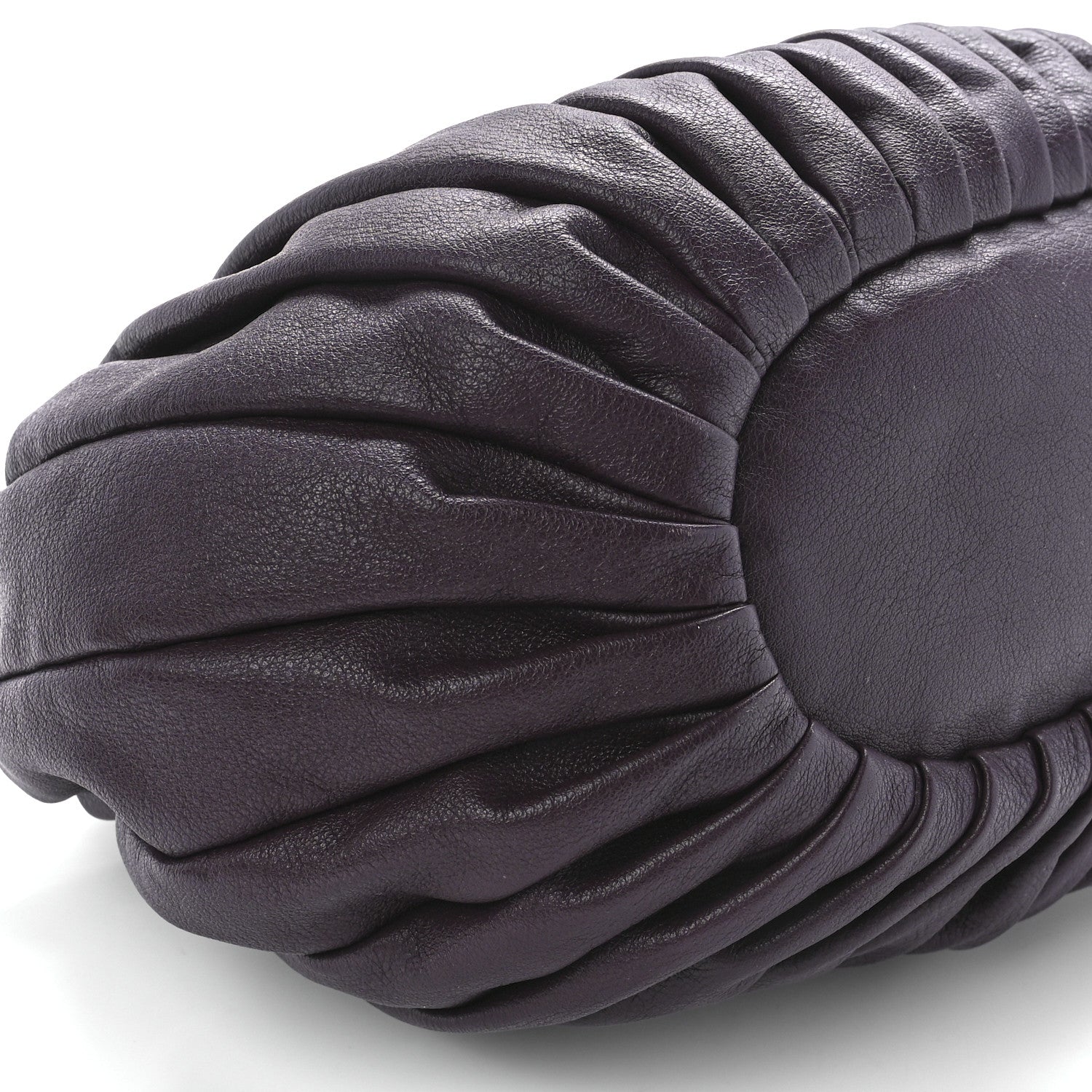 Mansur Gavriel Calfskin Pleated Balloon Bag Eggplant 10 of 11