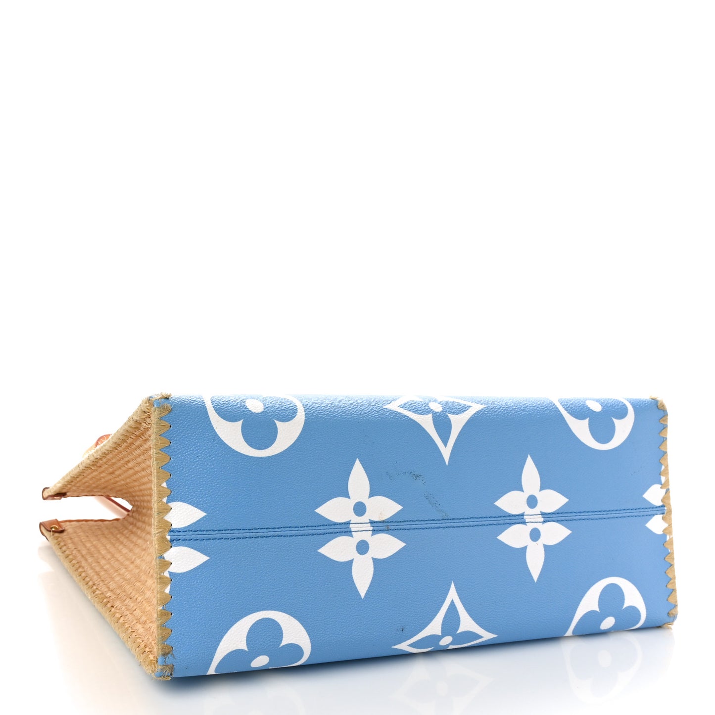 Monogram Giant Raffia Hamptons By The Pool Onthego GM Blue