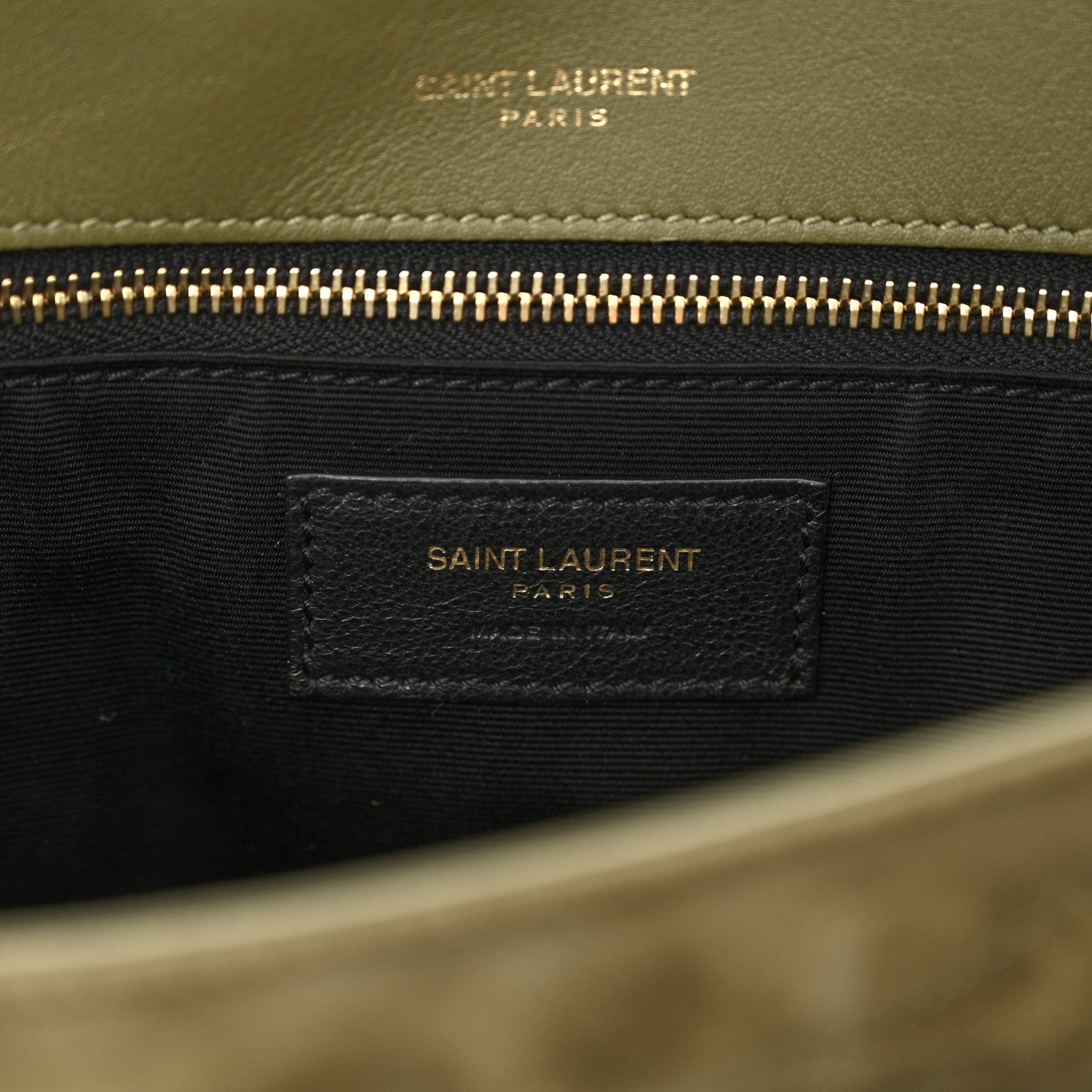 Saint Laurent Suede Monogram Medium Niki Chain Satchel Loden Green 7 of 10