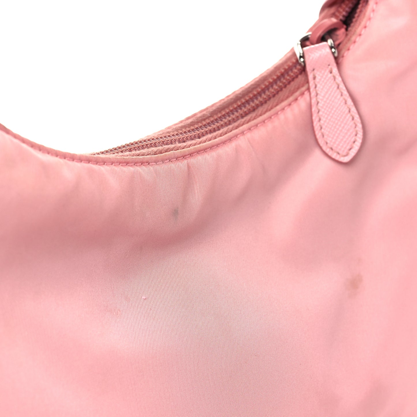 Tessuto Nylon Saffiano Mini Re-Edition 2000 Bag Rosa
