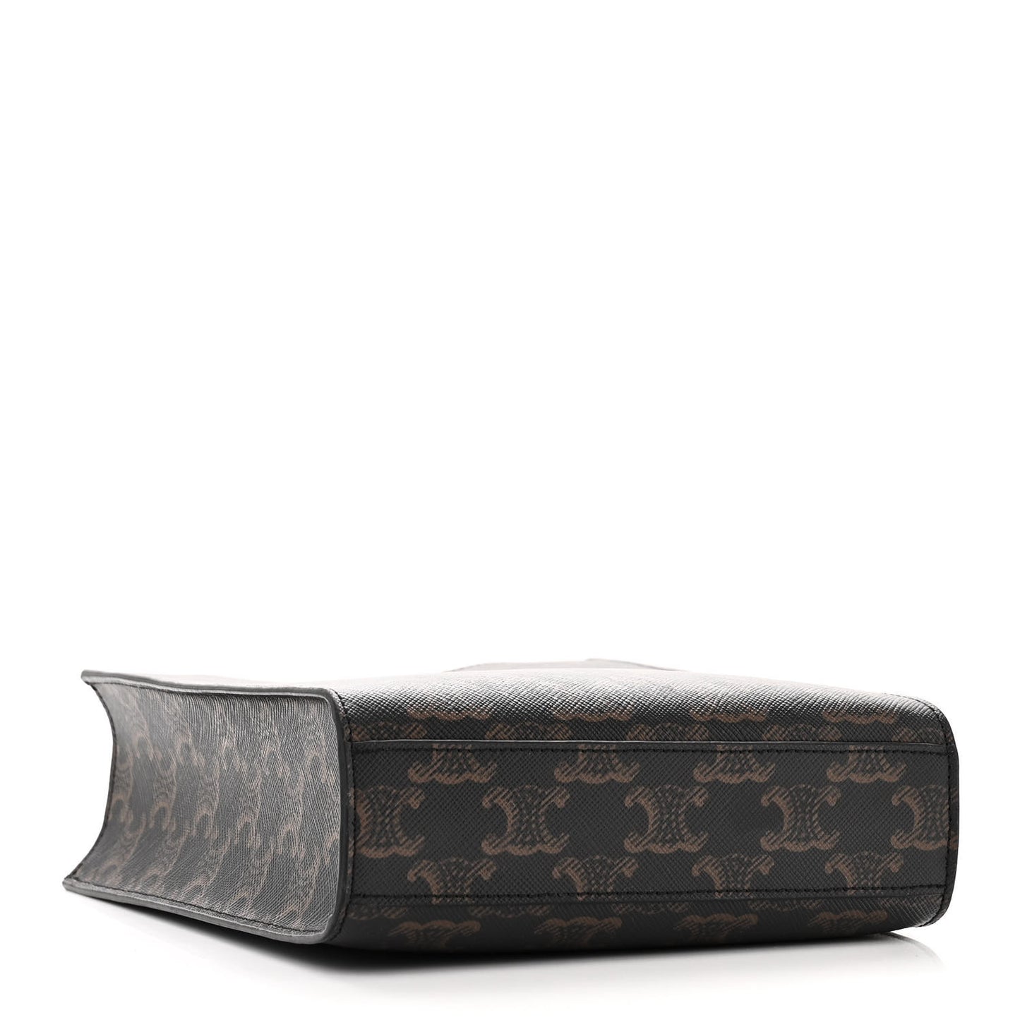 Triomphe Canvas Calfskin Mini Vertical Cabas Tan