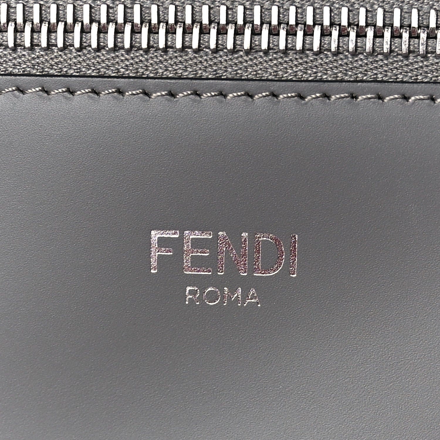 Fendi Cuoio Romano Vitello Cover Monochrome Medium Peekaboo I SEE U Satchel Argilla Black 6 of 8