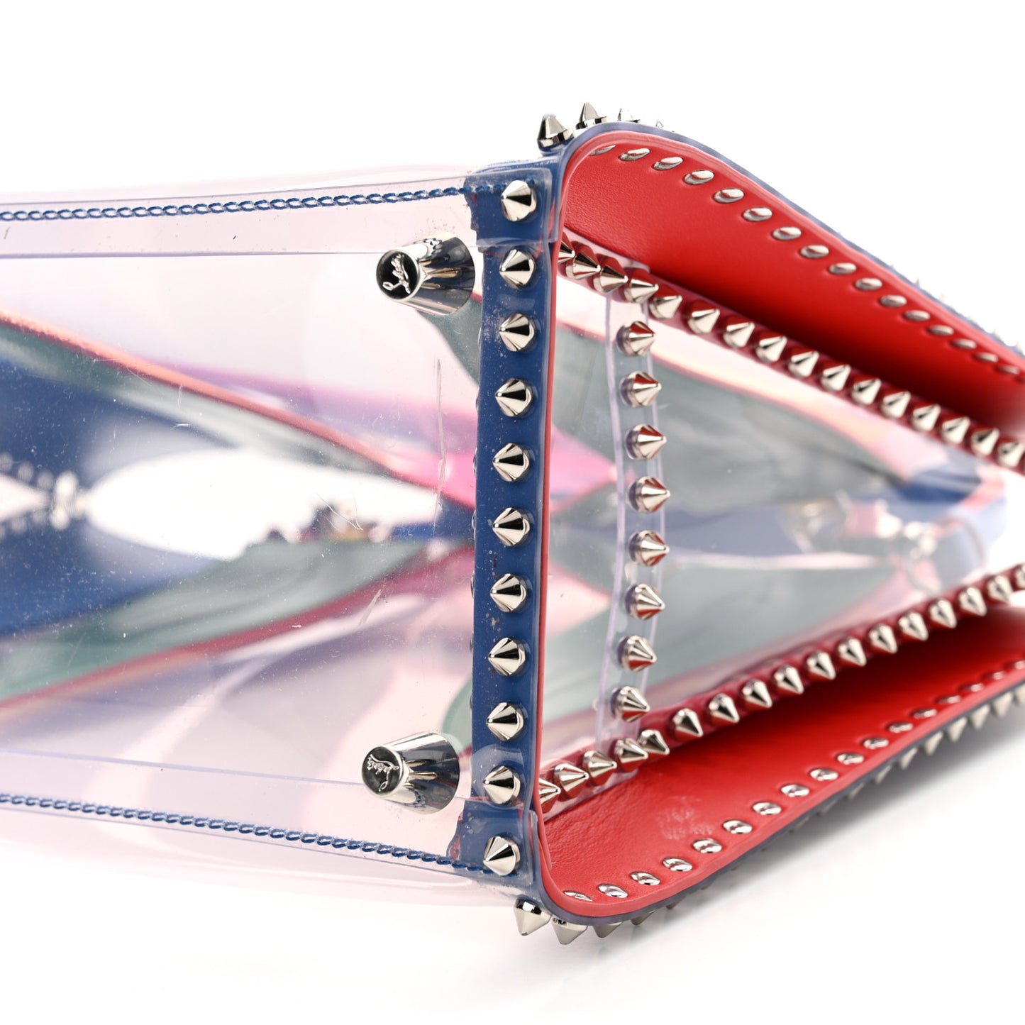 PVC Calfskin Spiked Medium Paloma Multicolor