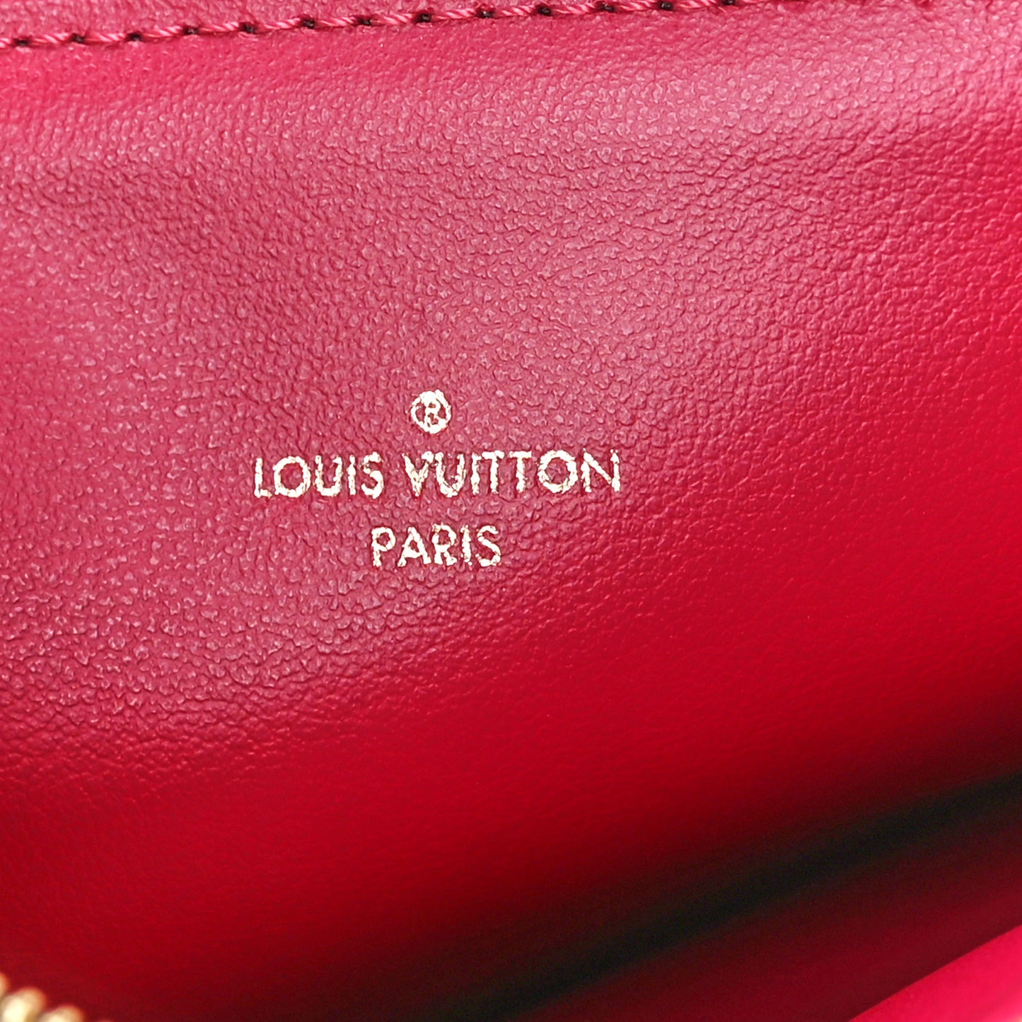 Monogram Pochette Felicie Chain Wallet Fuchsia