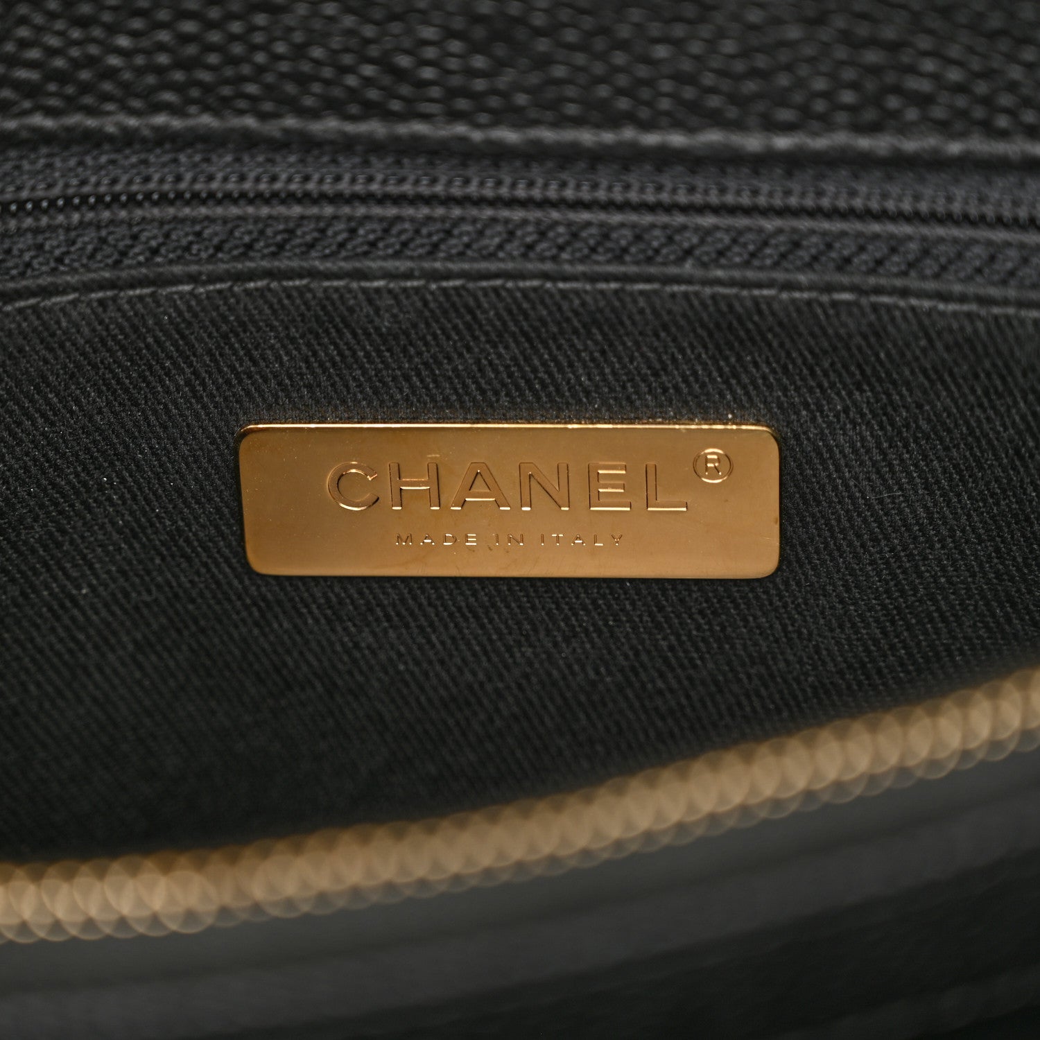 Chanel Grained Calfskin Small Stitched Flap Black 7 of 12