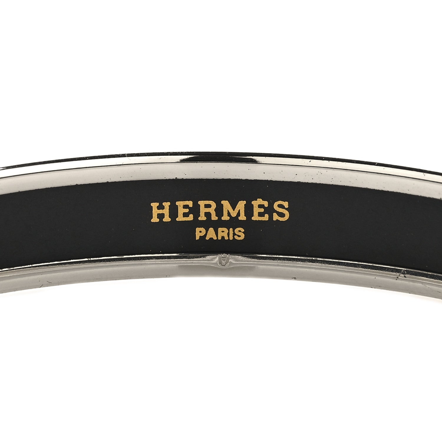 Hermes Enamel Printed Narrow Dreamcatchers Bracelet 70 Black 4 of 6