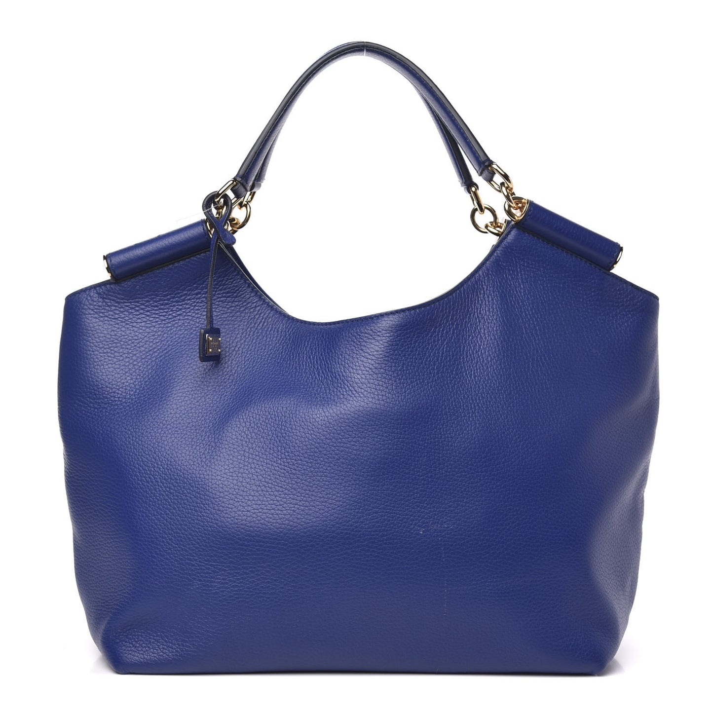 Soft Grain Calfskin Medium Tote Blue
