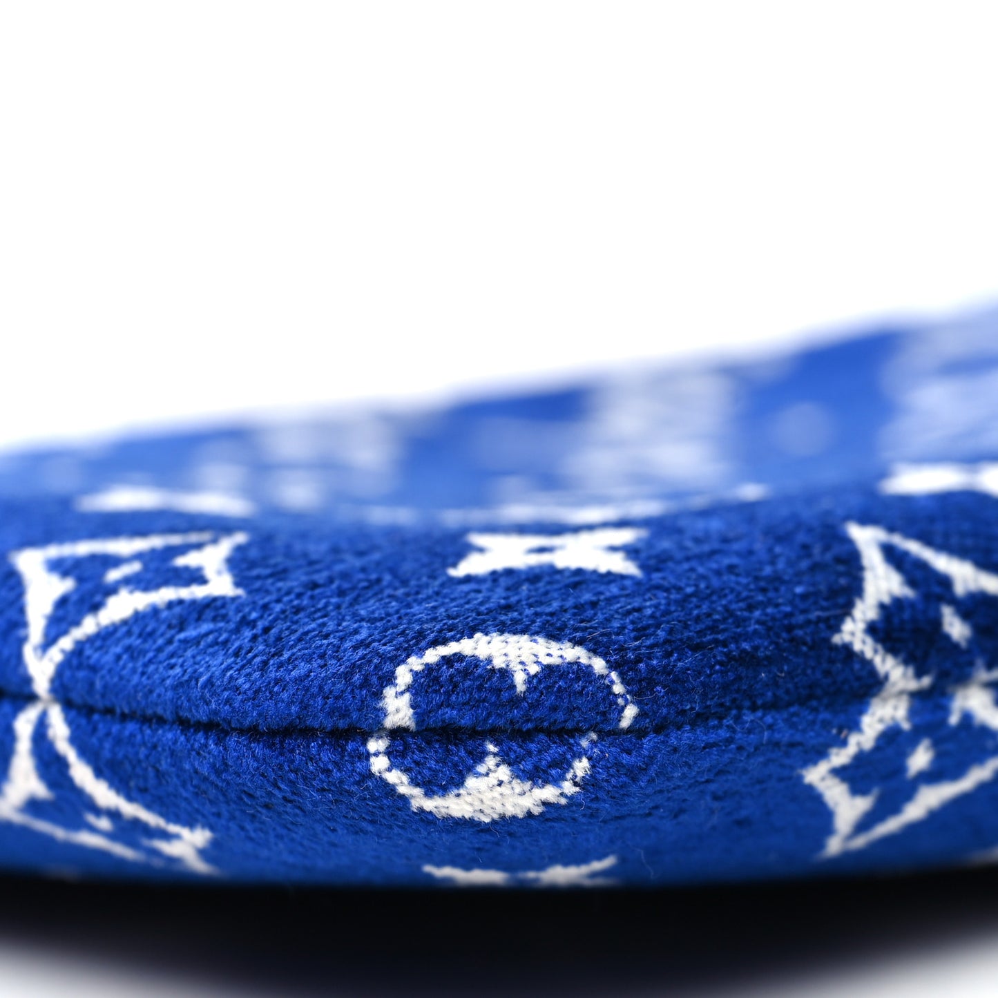 Jacquard Velvet Monogram LV Match Neverfull MM GM Pochette Blue