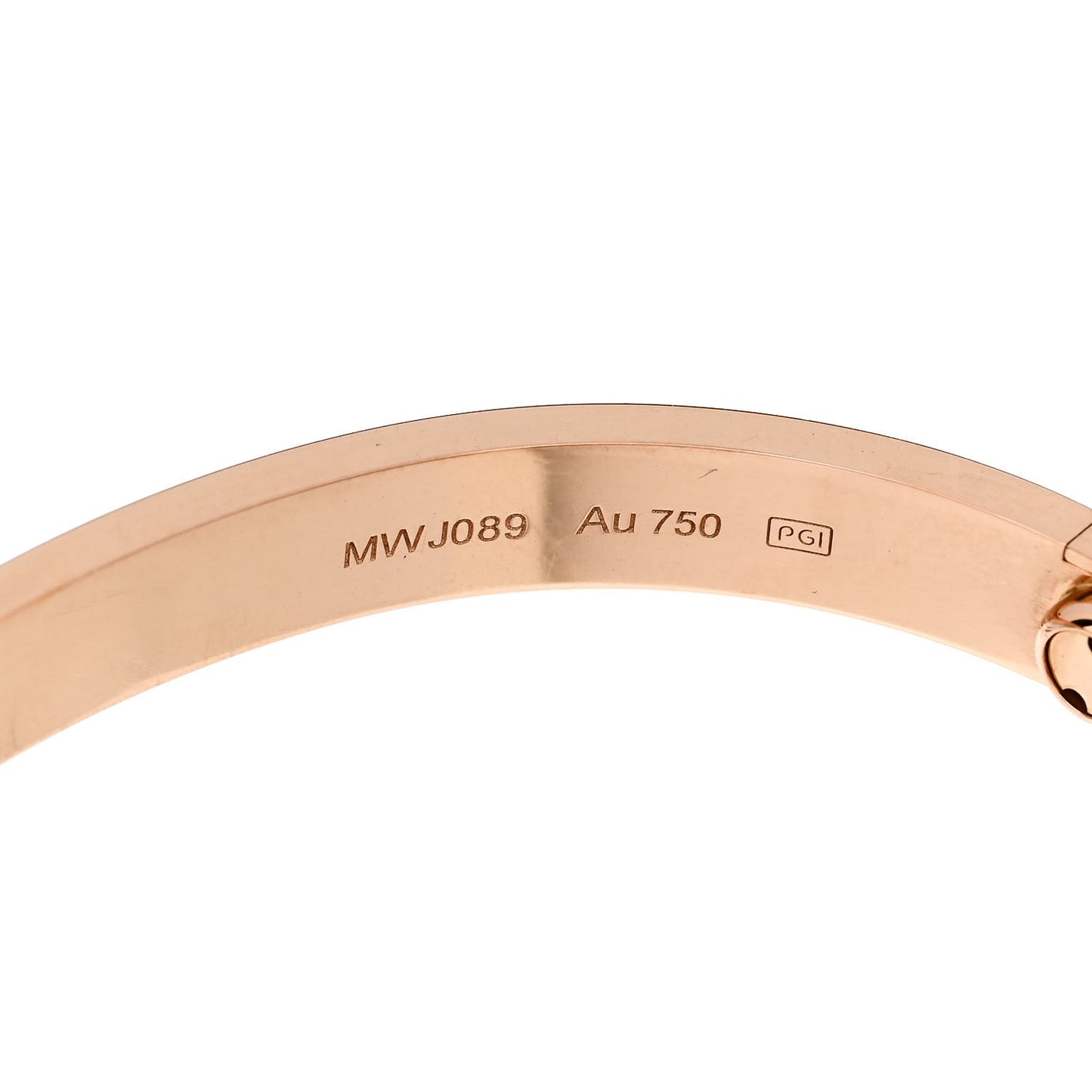 18K Pink Gold LOVE Bracelet 17