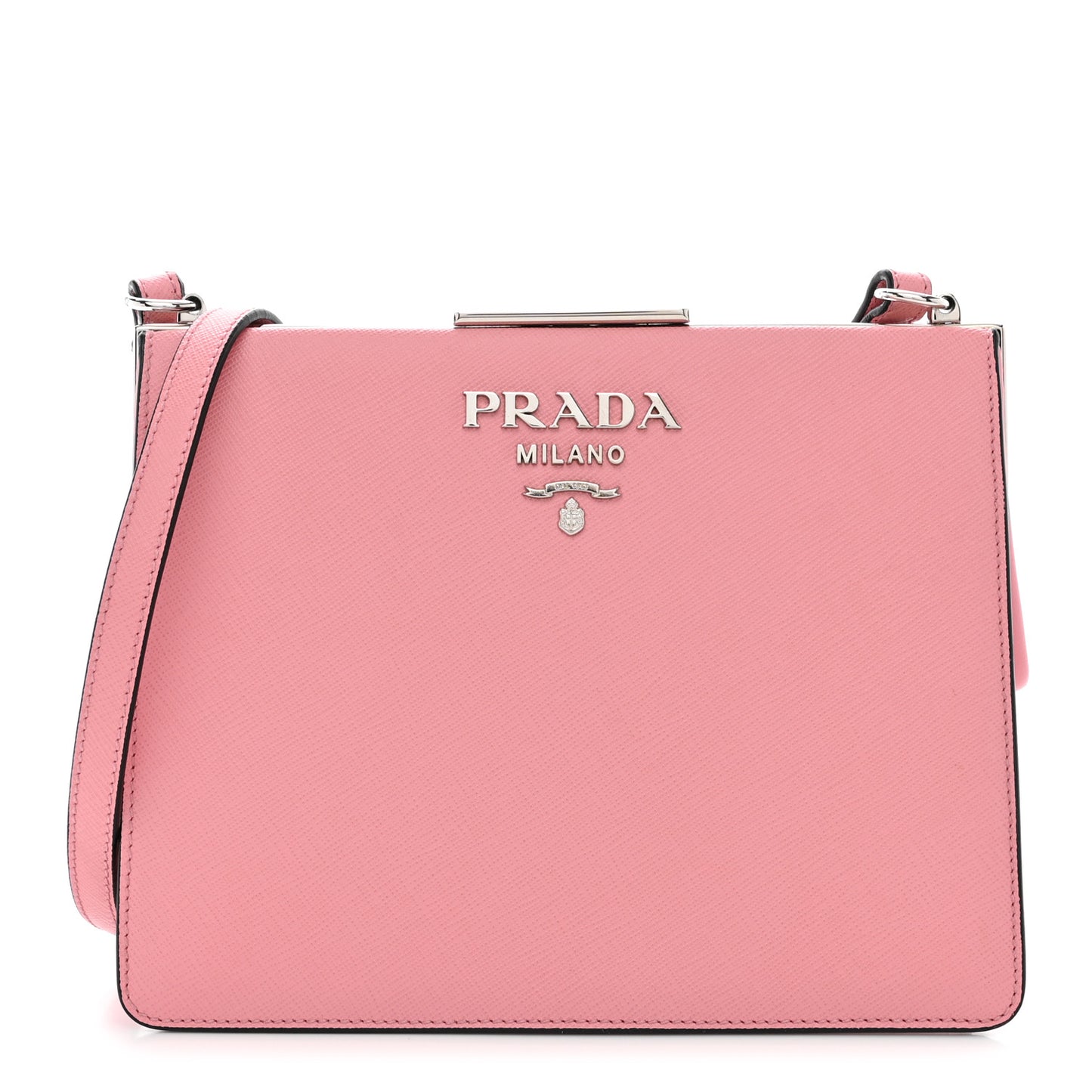 Saffiano City Calf Light Frame Bag Pink