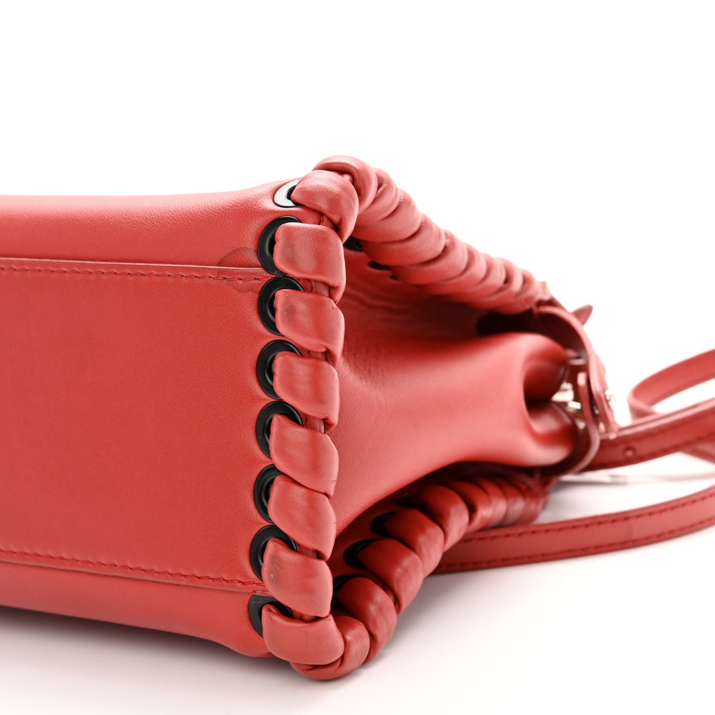 Nappa Lace Up Mini Peekaboo Iconic Satchel Bloody Mary