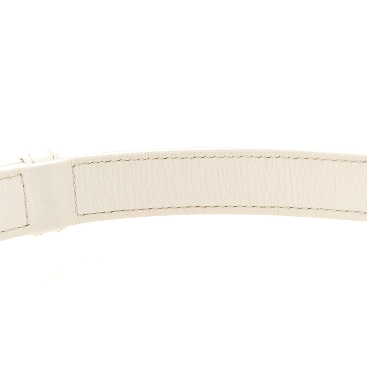 Aged Calfskin Quilted Small Gabrielle Hobo White