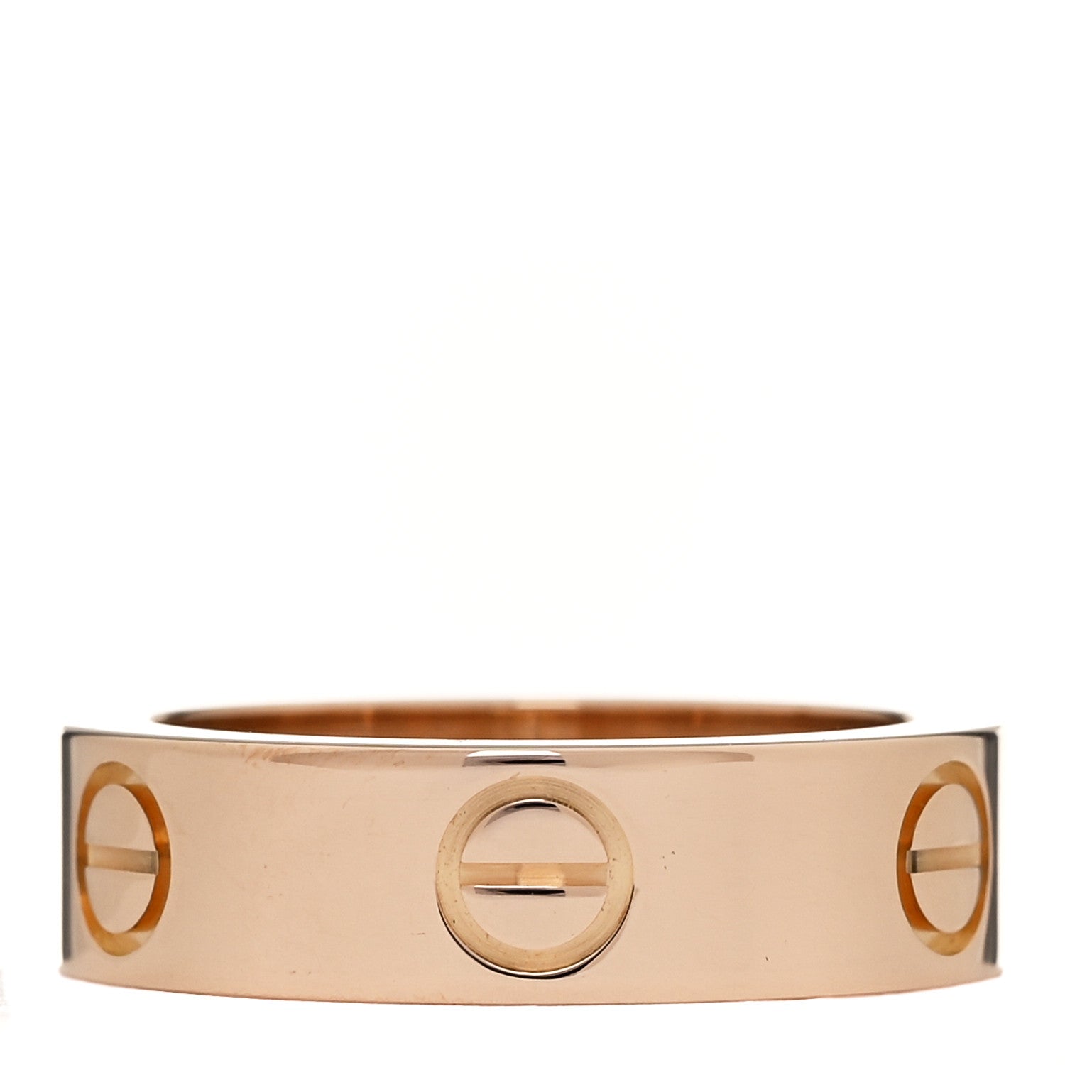 Cartier 18K Pink Gold Pink Sapphire 5.5mm LOVE Ring 52 6 3 of 4