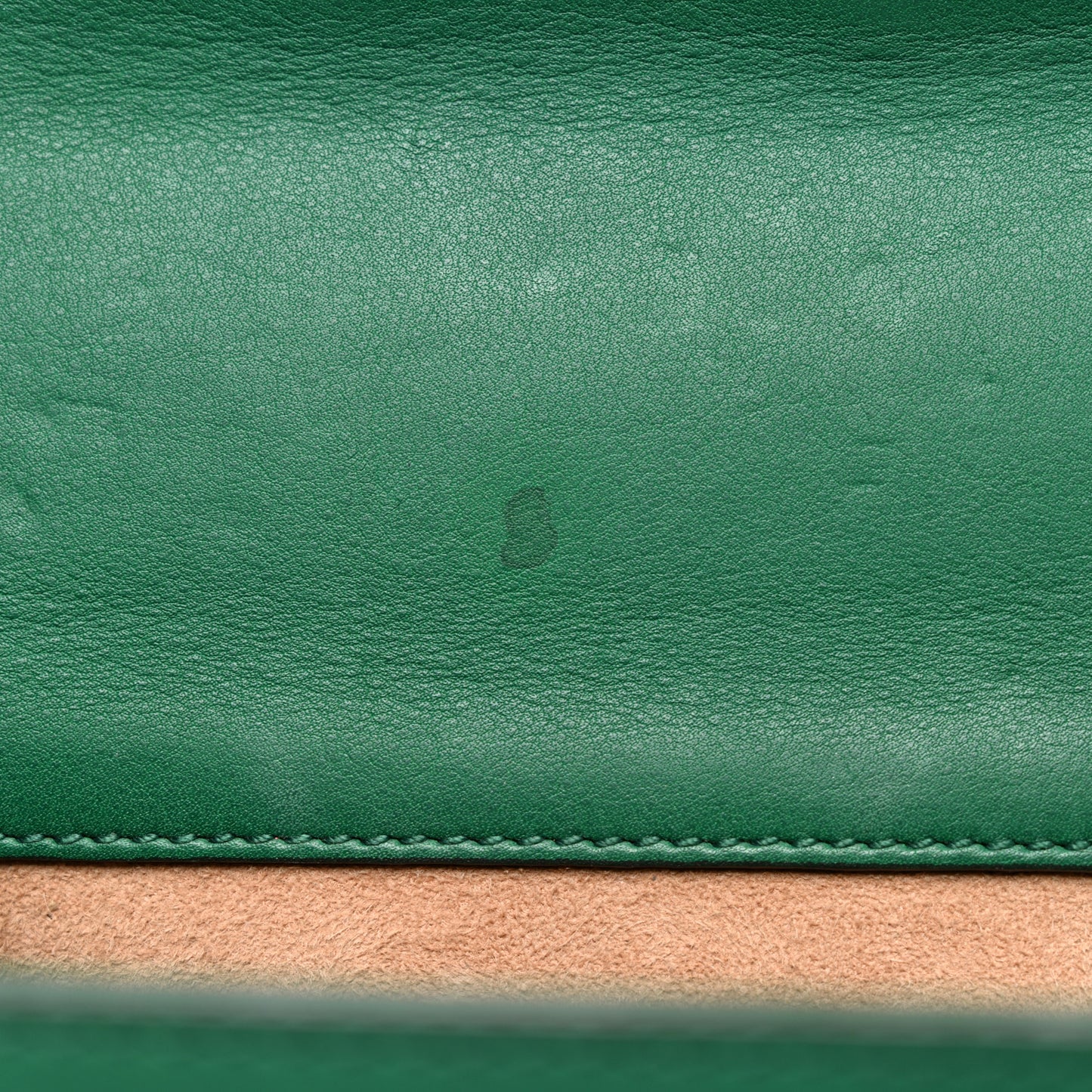 Calfskin Studded Small Padlock Shoulder Bag Emerald