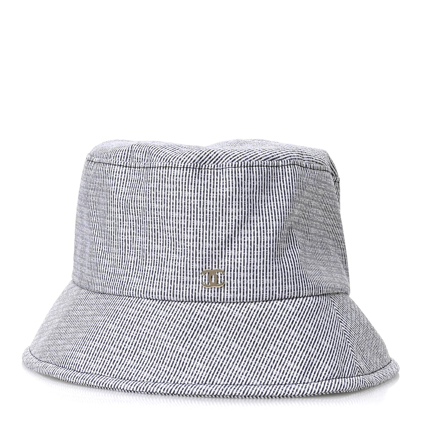 Cotton Bucket Hat M Navy White