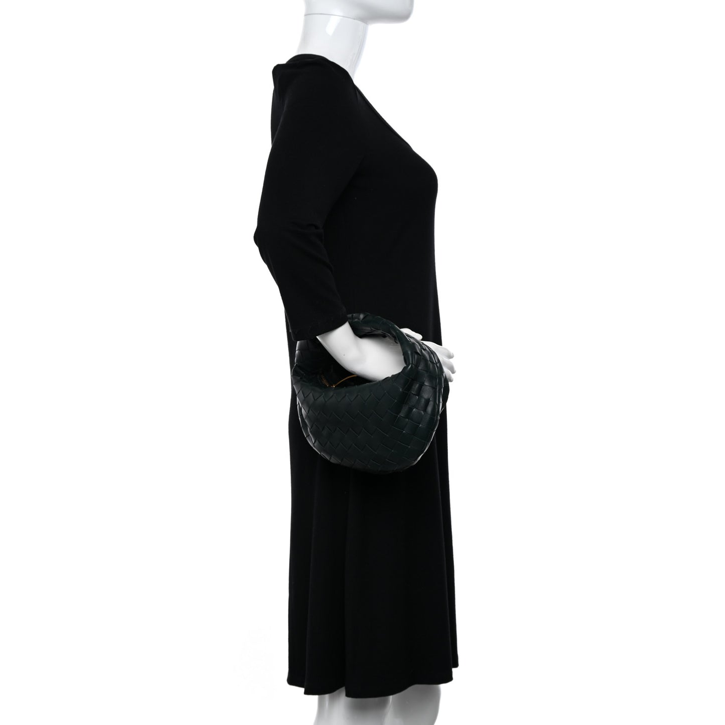 Nappa Intrecciato Mini Jodie Dark Moss