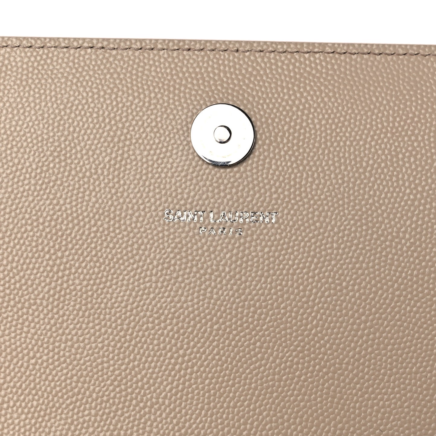 Grain De Poudre Classic Kate Monogram Clutch Nude Powder